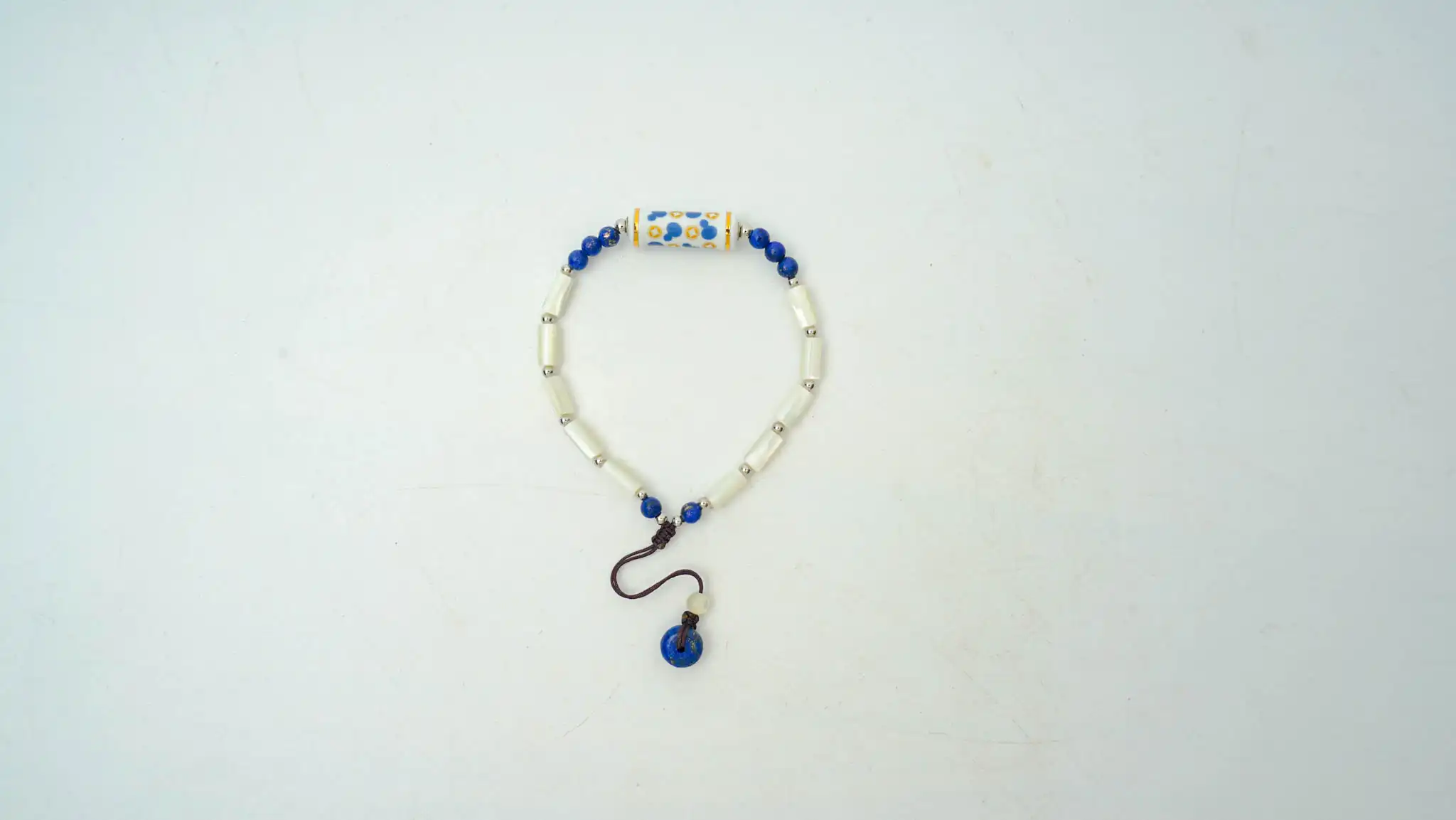 Blue & White Fortune Tube Bracelet