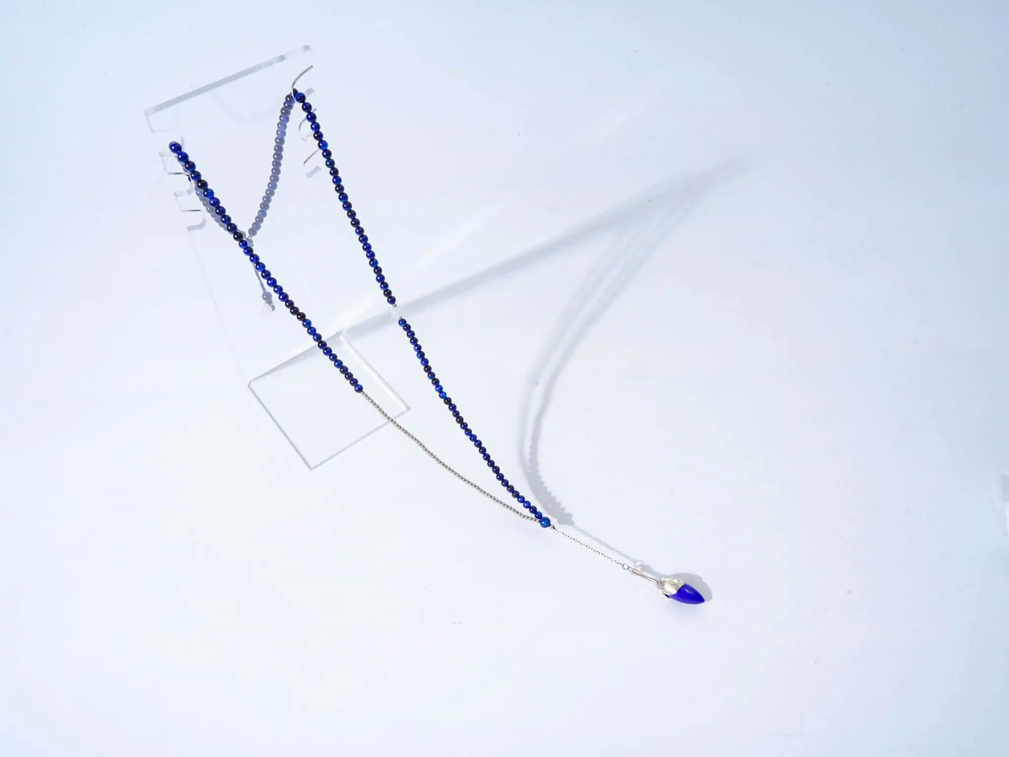 Fragrant Orchid Sweater Necklace