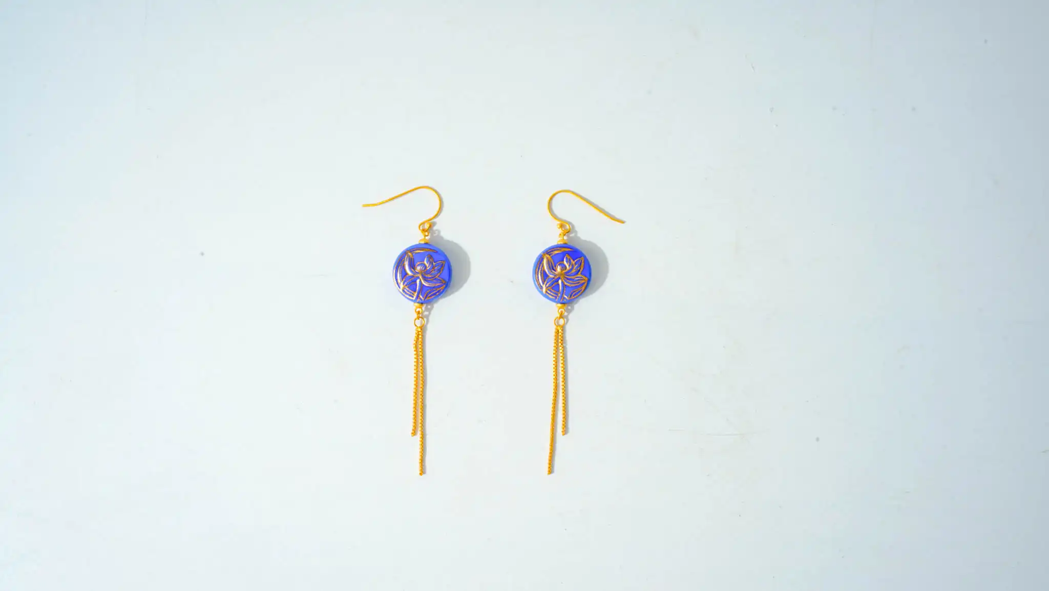 Orchid Tassel Earrings