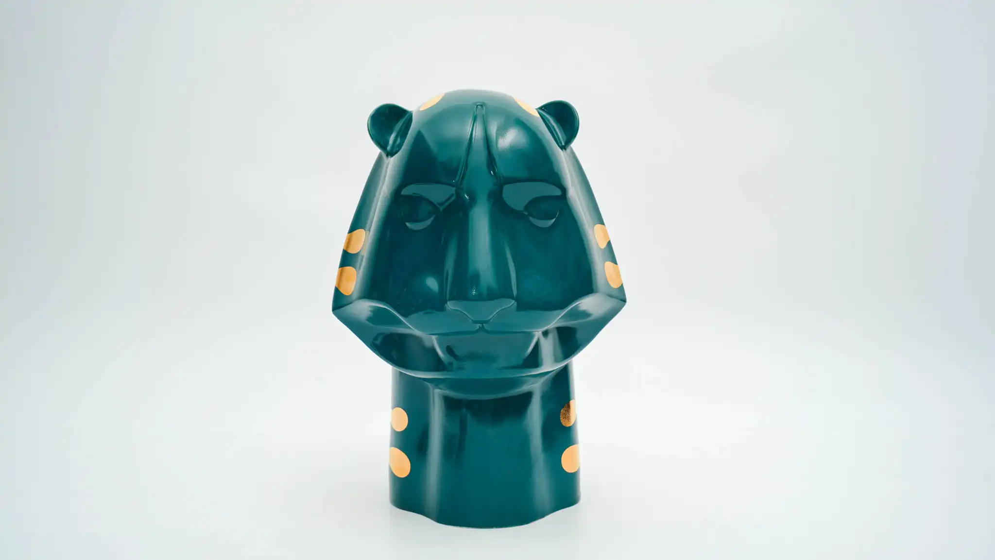 Return of the King Tiger Ceramic Figurine Green