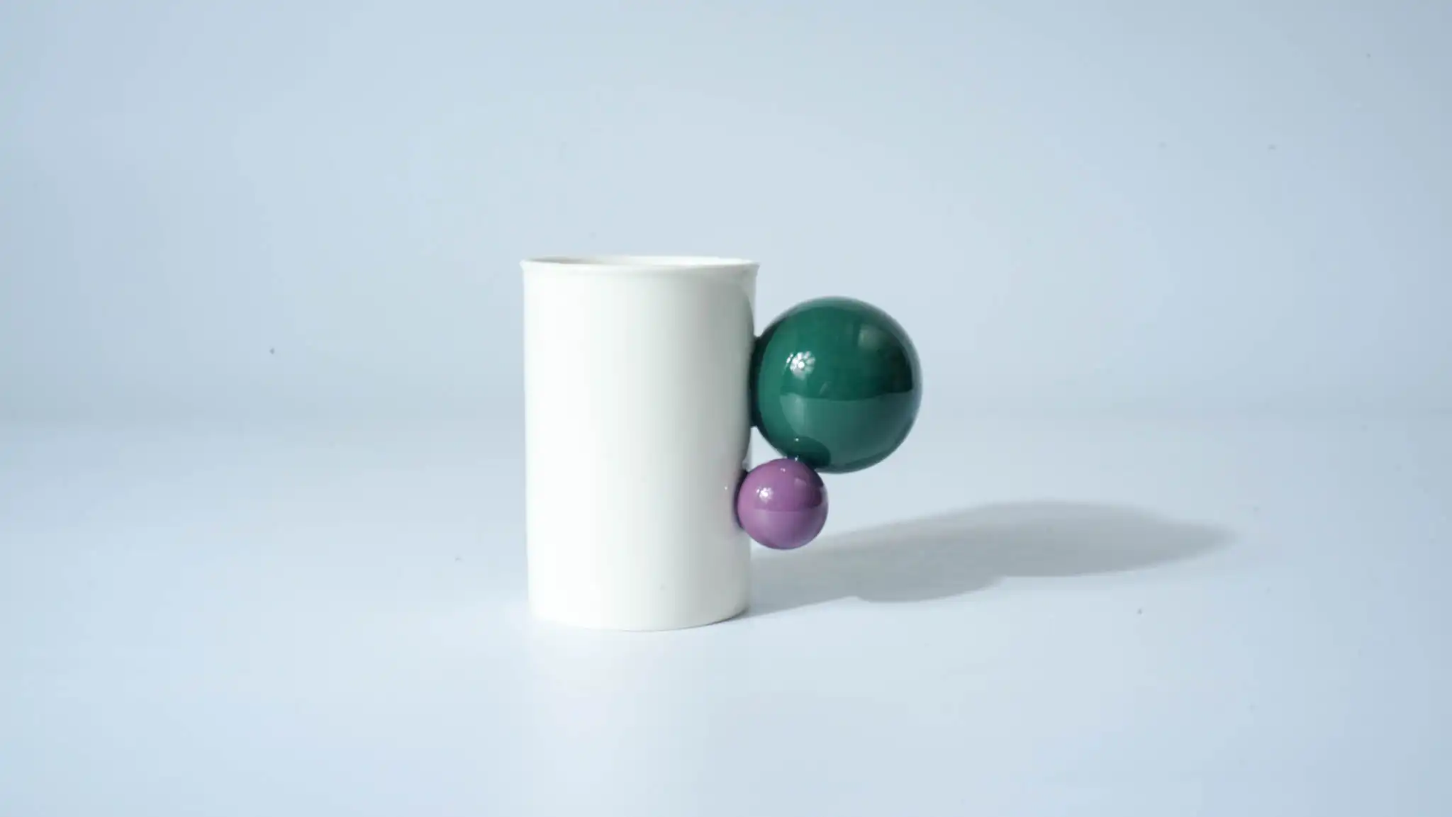 Multicolor Double Ball Ceramic Cup (Medium)