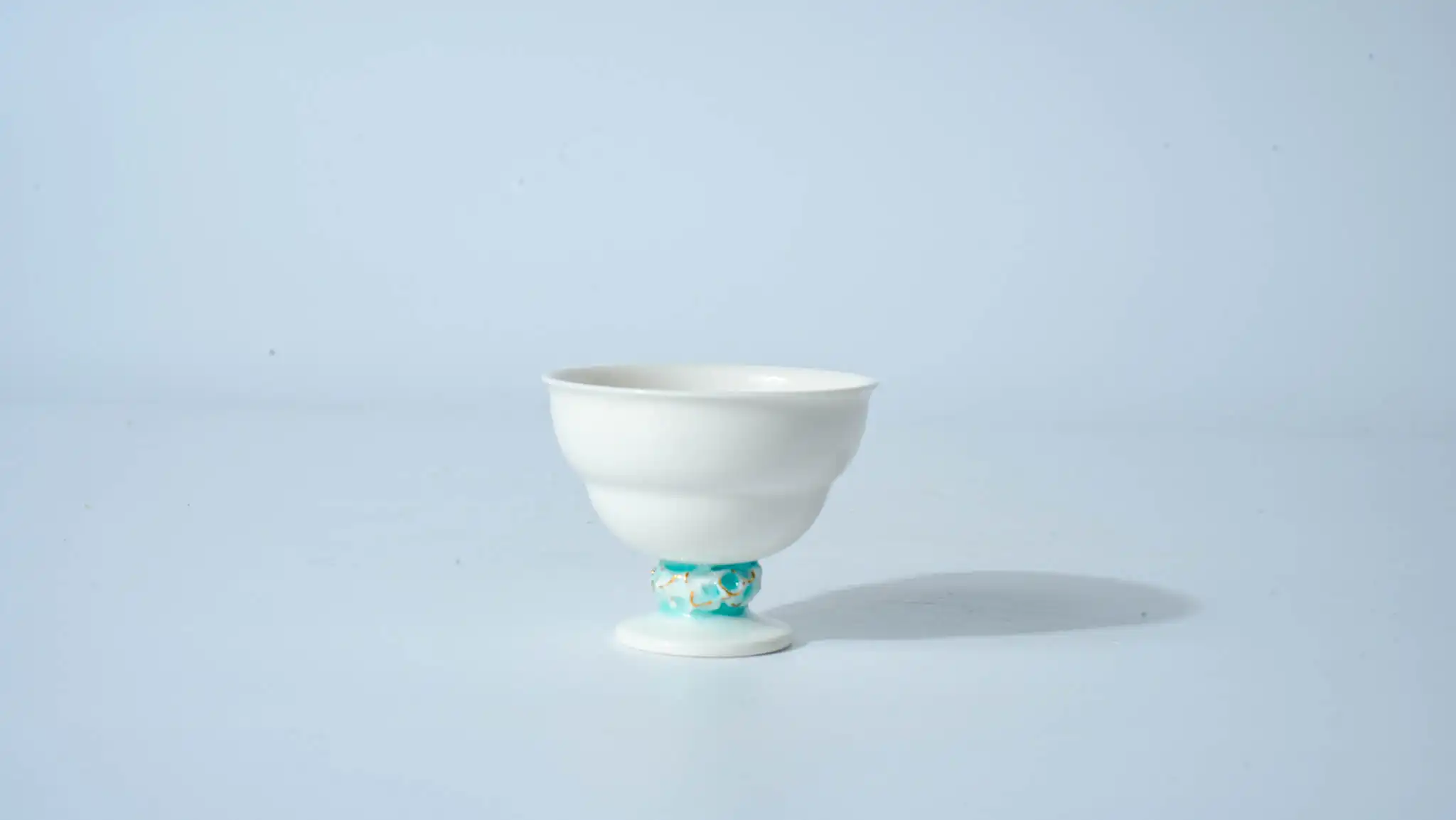 loom Series Stemmed Dessert Ceramic Bowl