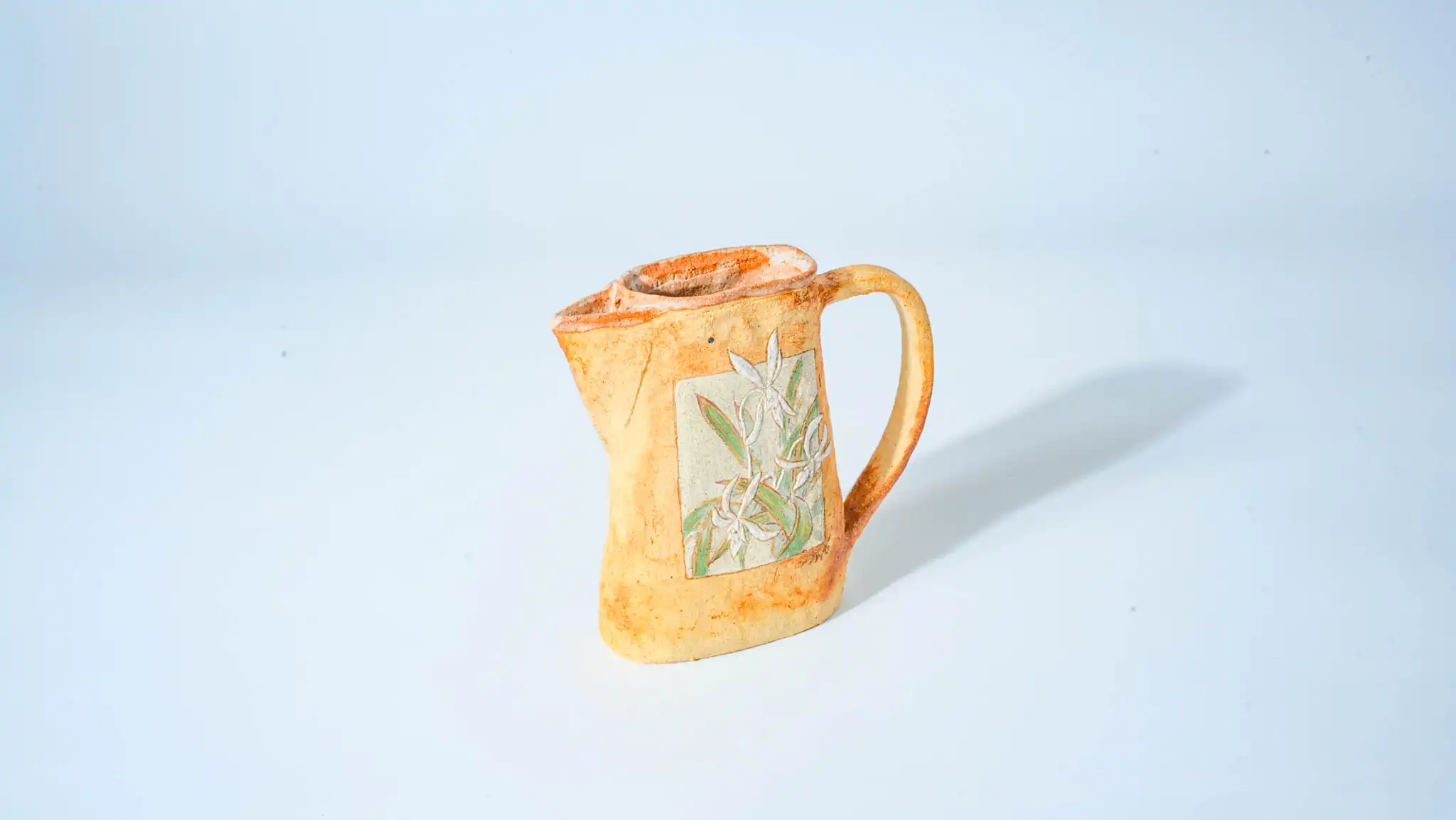 Little Flower Person Ceramic Figurine