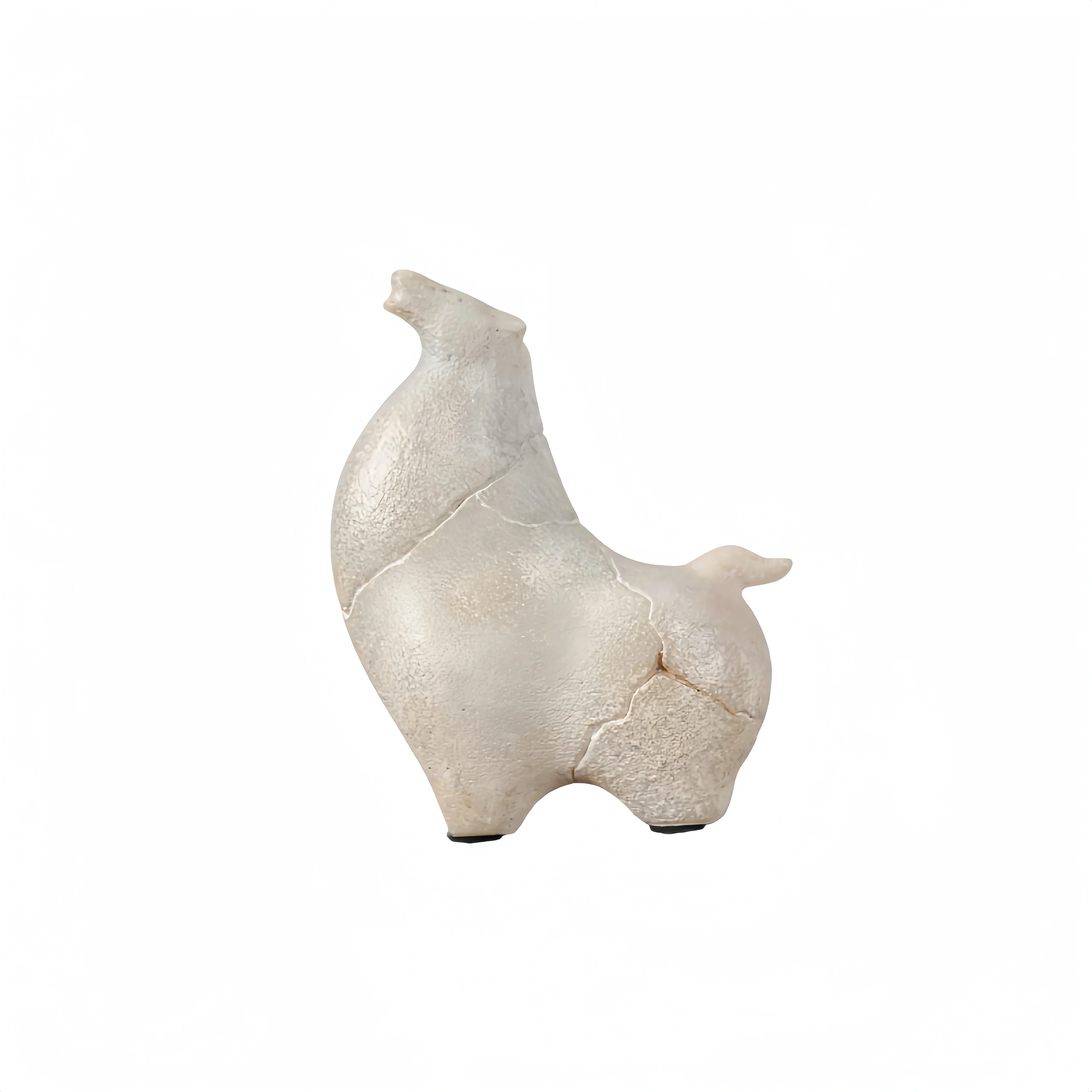 White Abstract Horse Figurine ? Small