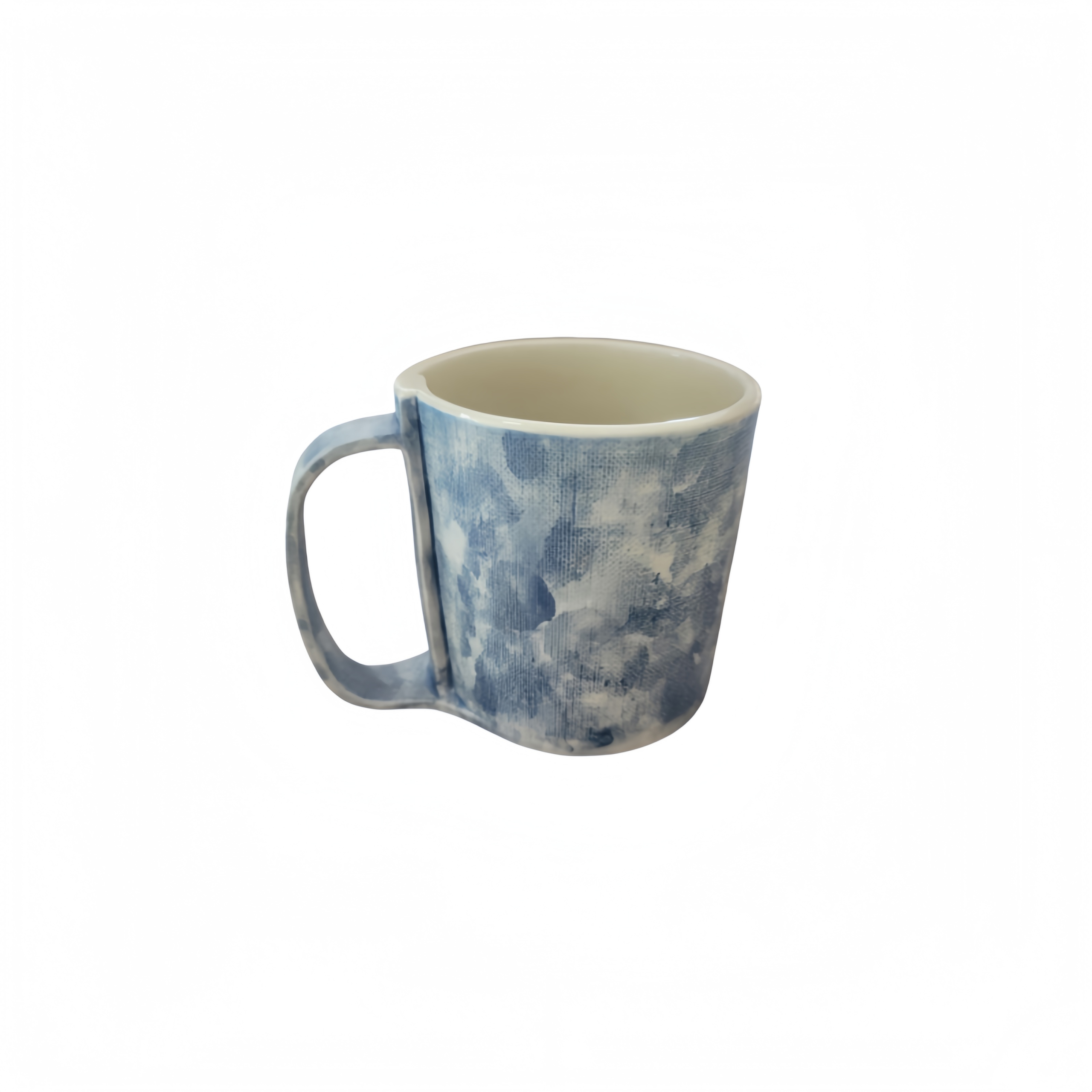 Blue Handle Mug