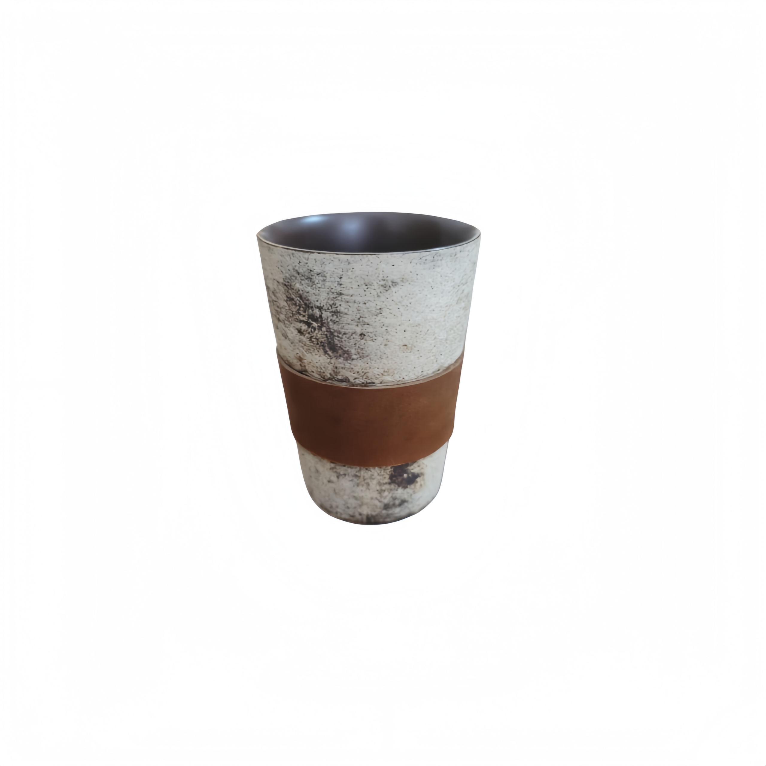 Wood-Fired Leather Cup - Medium
