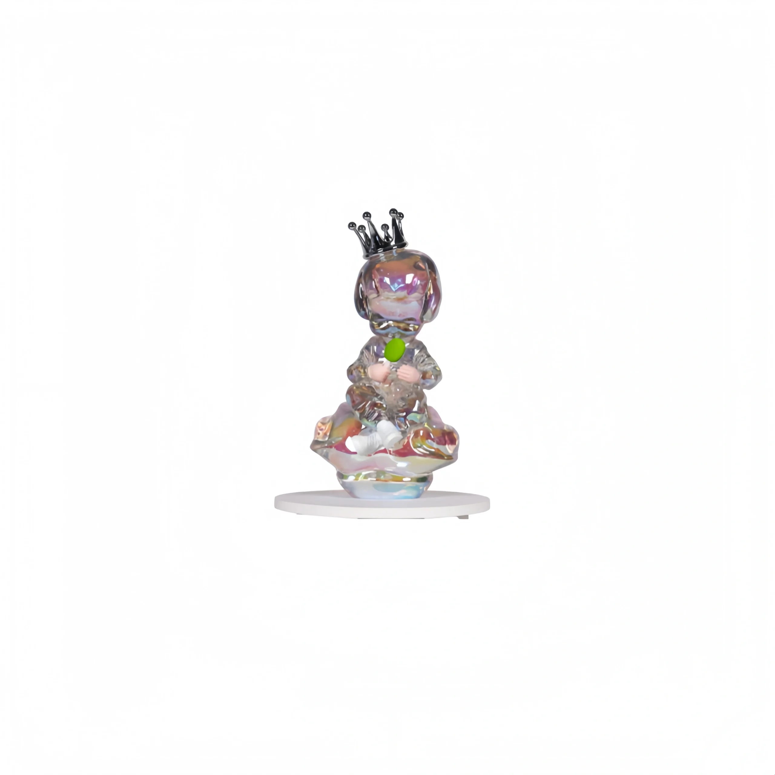 Iridescent Transparent Fiberglass Girl