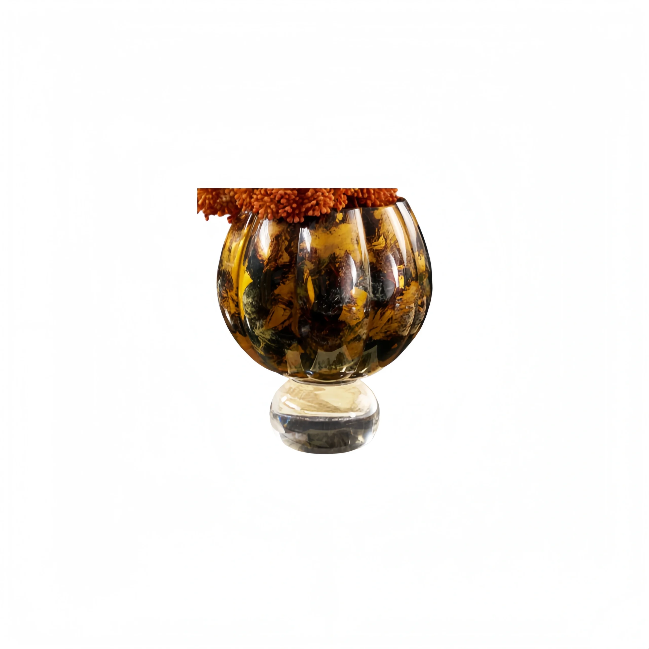 Vase with Multicolored Painted and Gilded Design