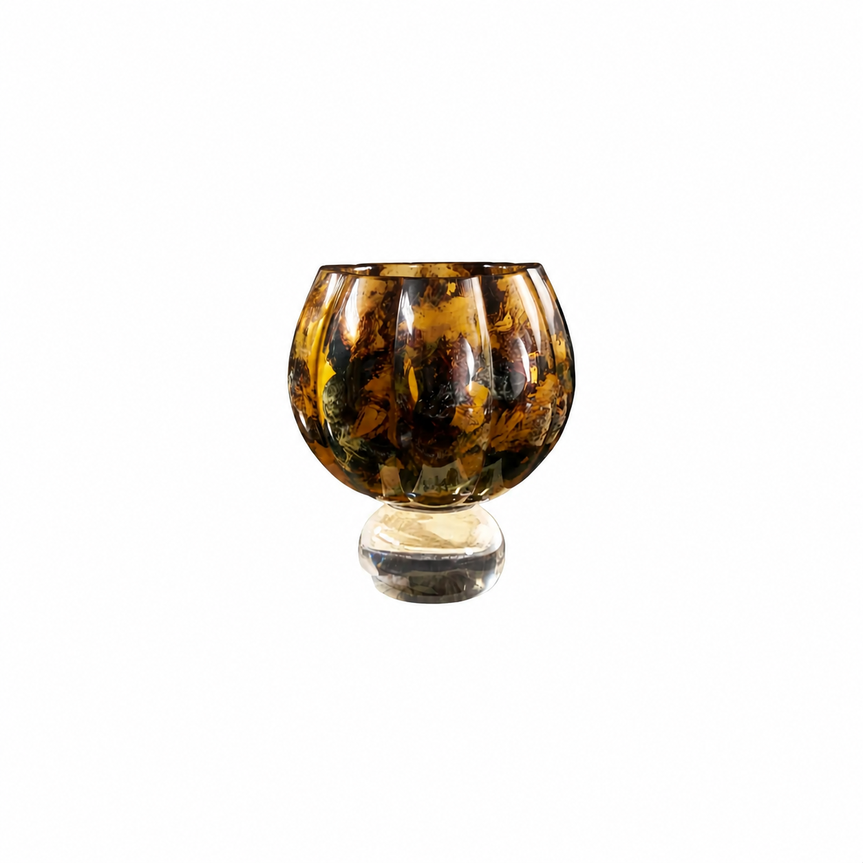 Vase with Multicolored Painted and Gilded Design