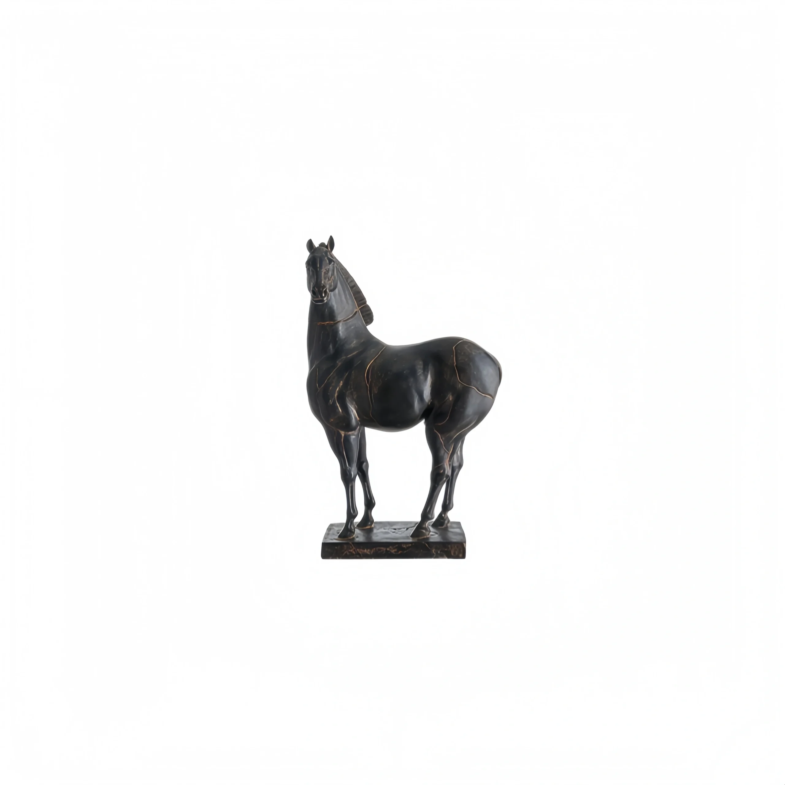 Black Tang Horse Sculpture