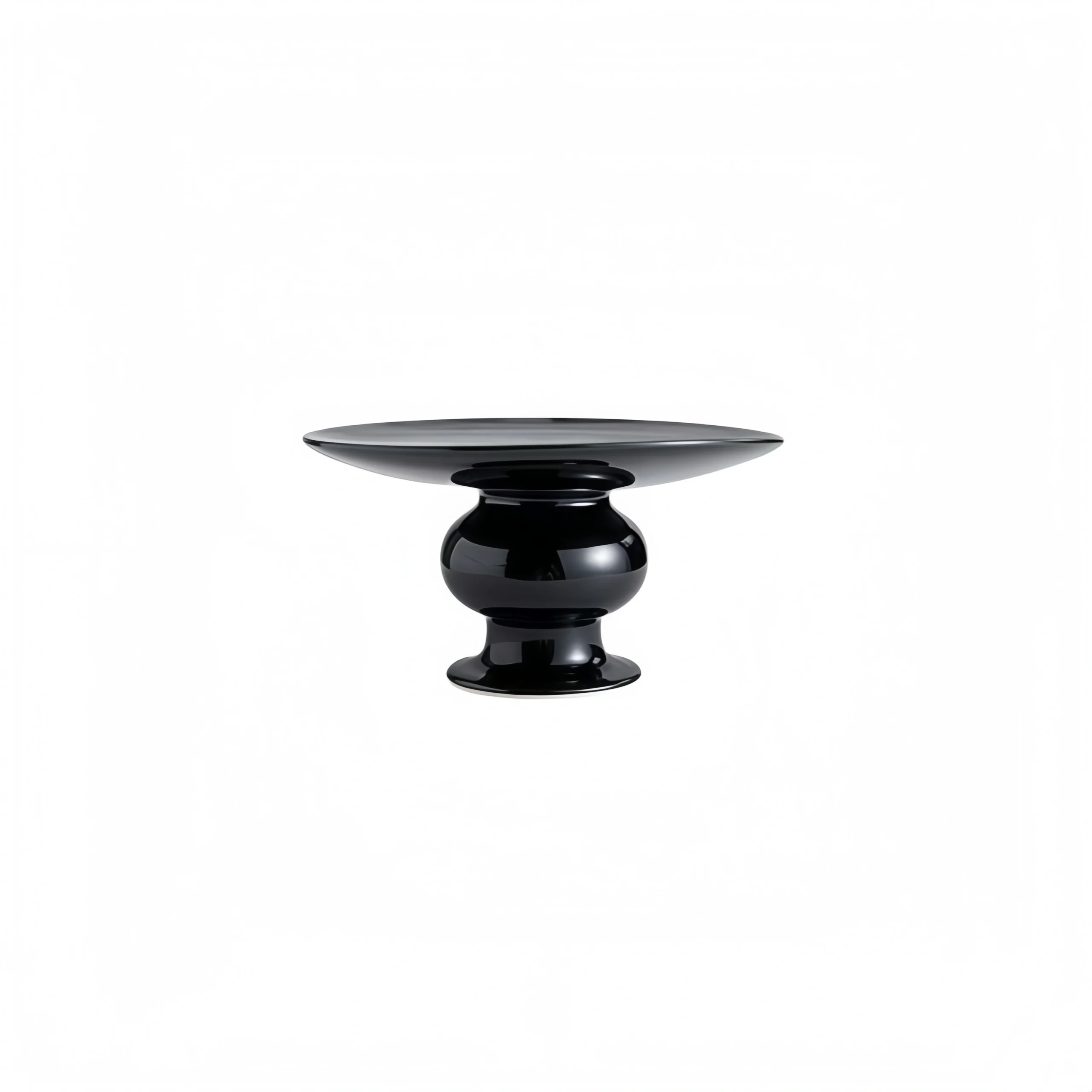 All-Black Lantern Pedestal Plate