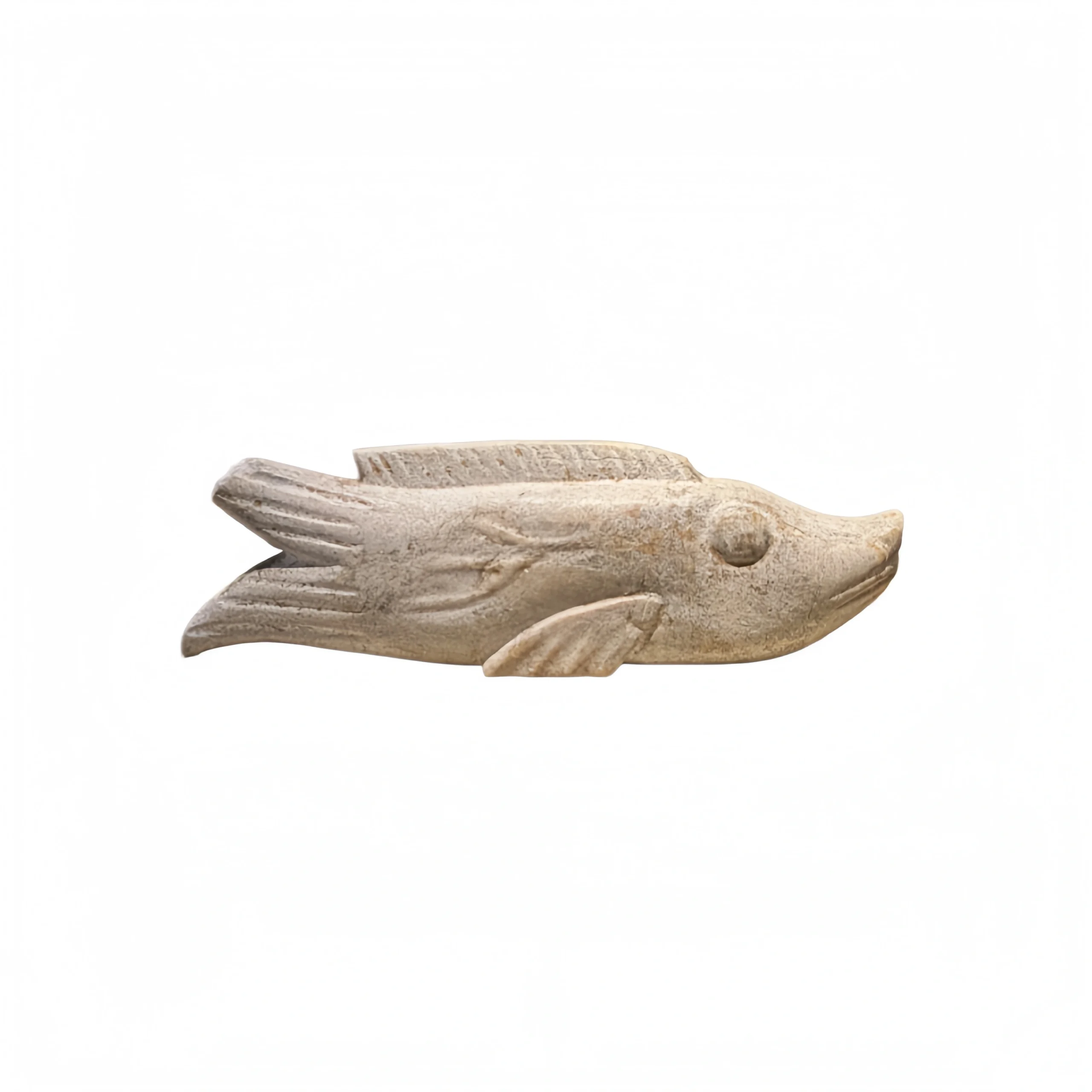 Upturned-Mouth Fish Figurine