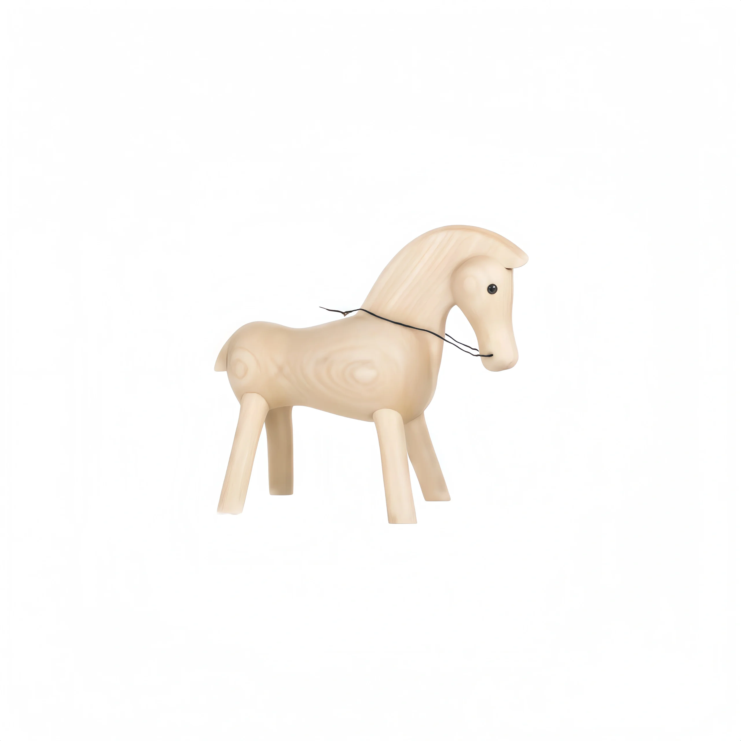 Wooden Horse Figurine