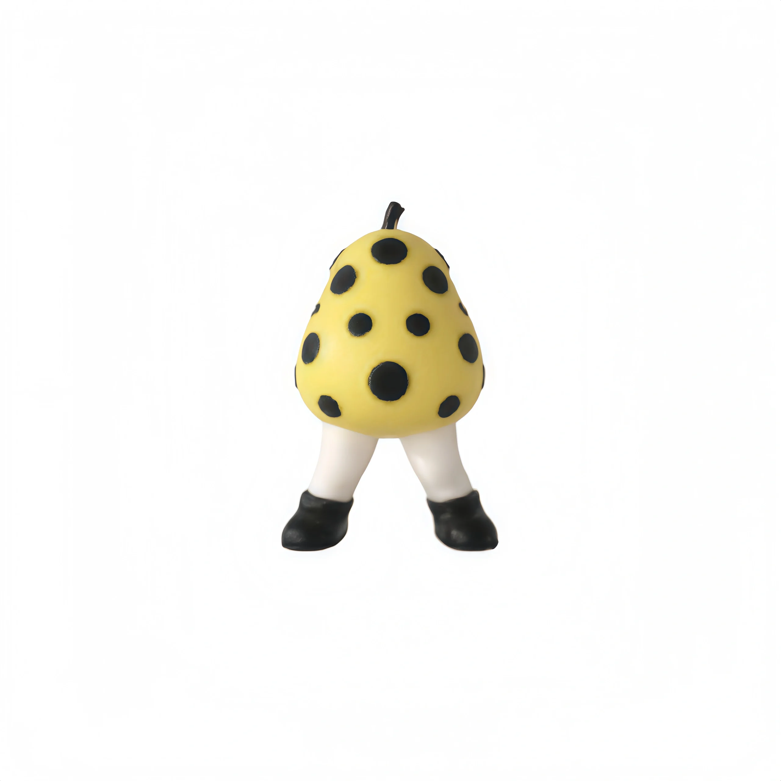 Artistic Yellow Polka Dot Figurine