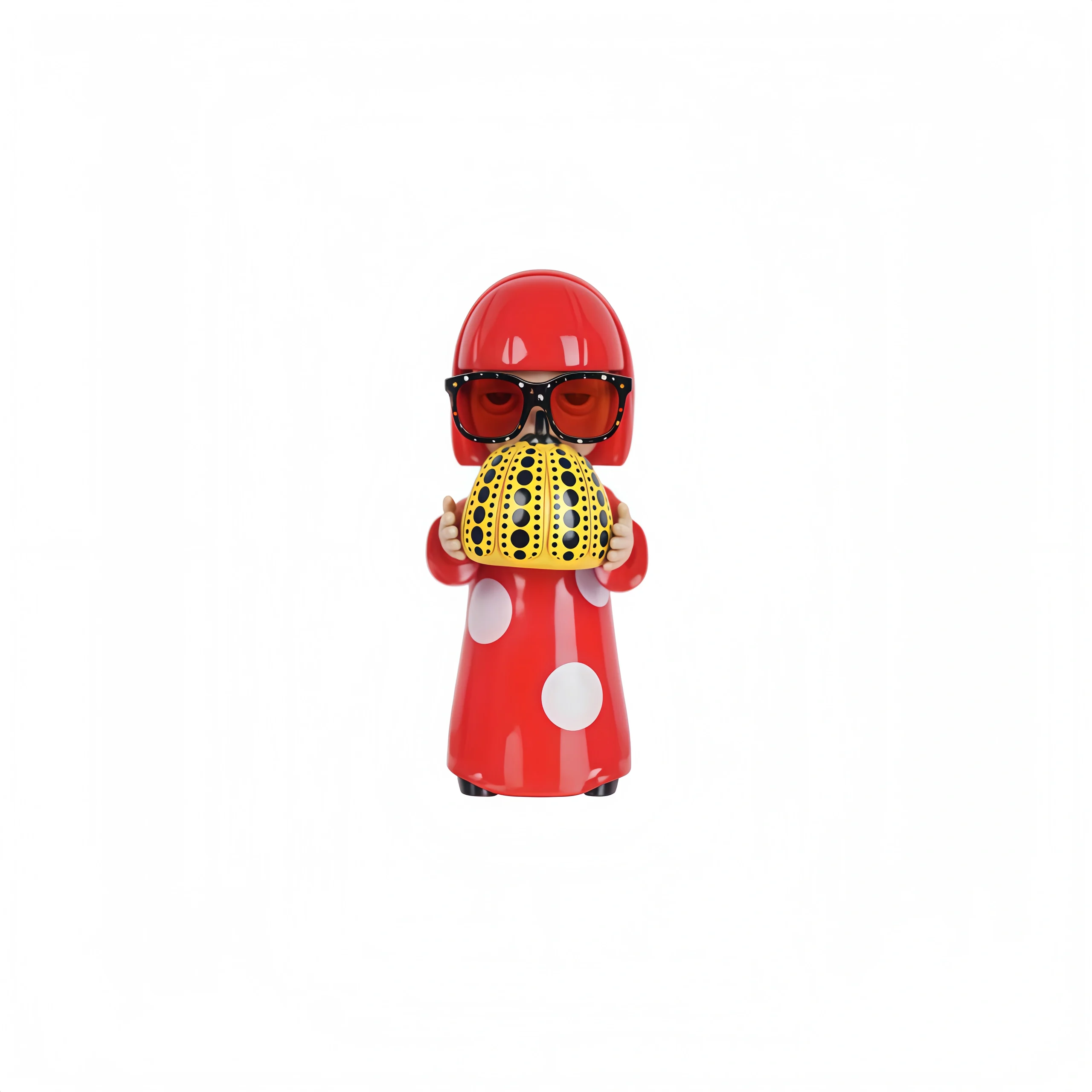 Red Trendy Art Toy Figurine