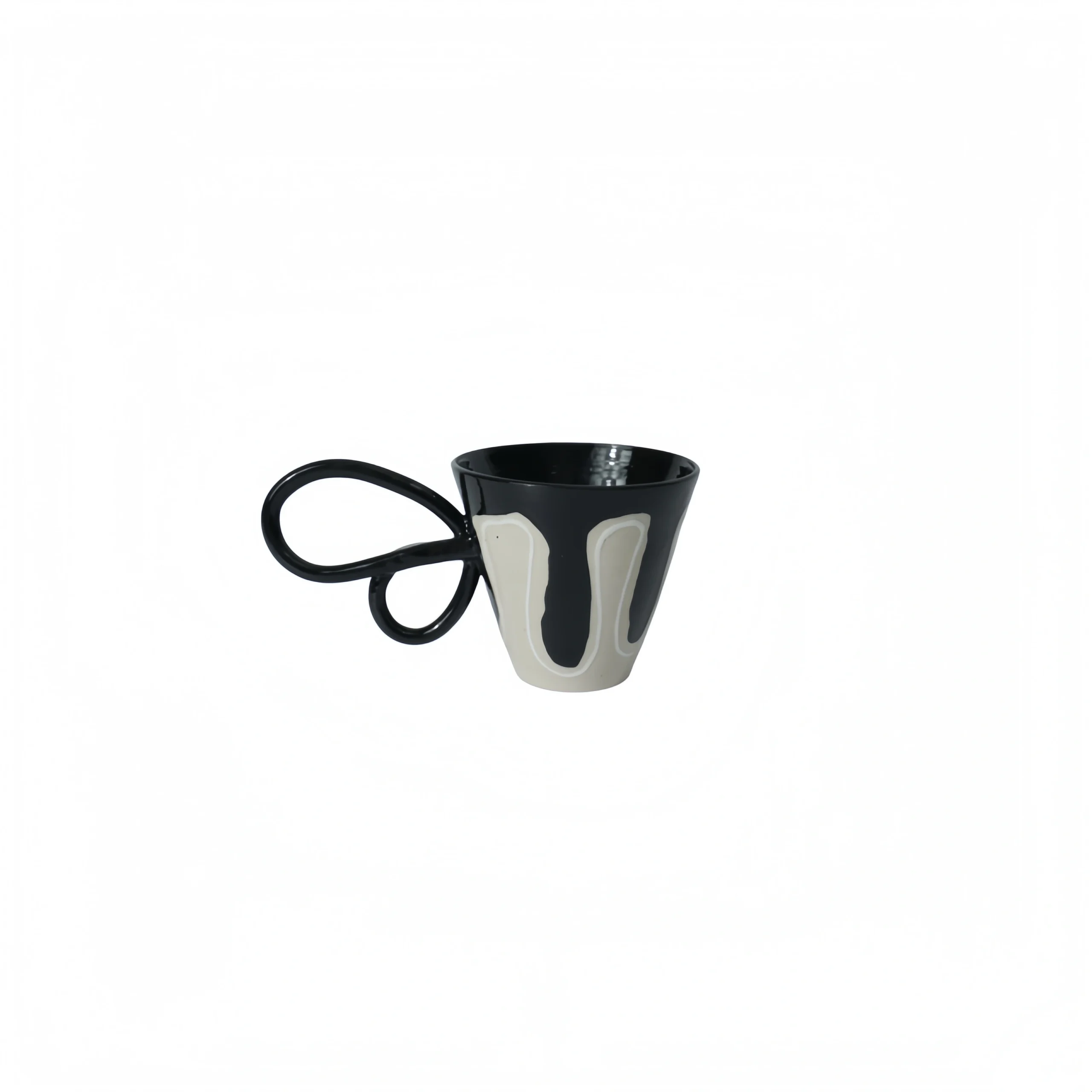Black Butterfly Handmade Cup
