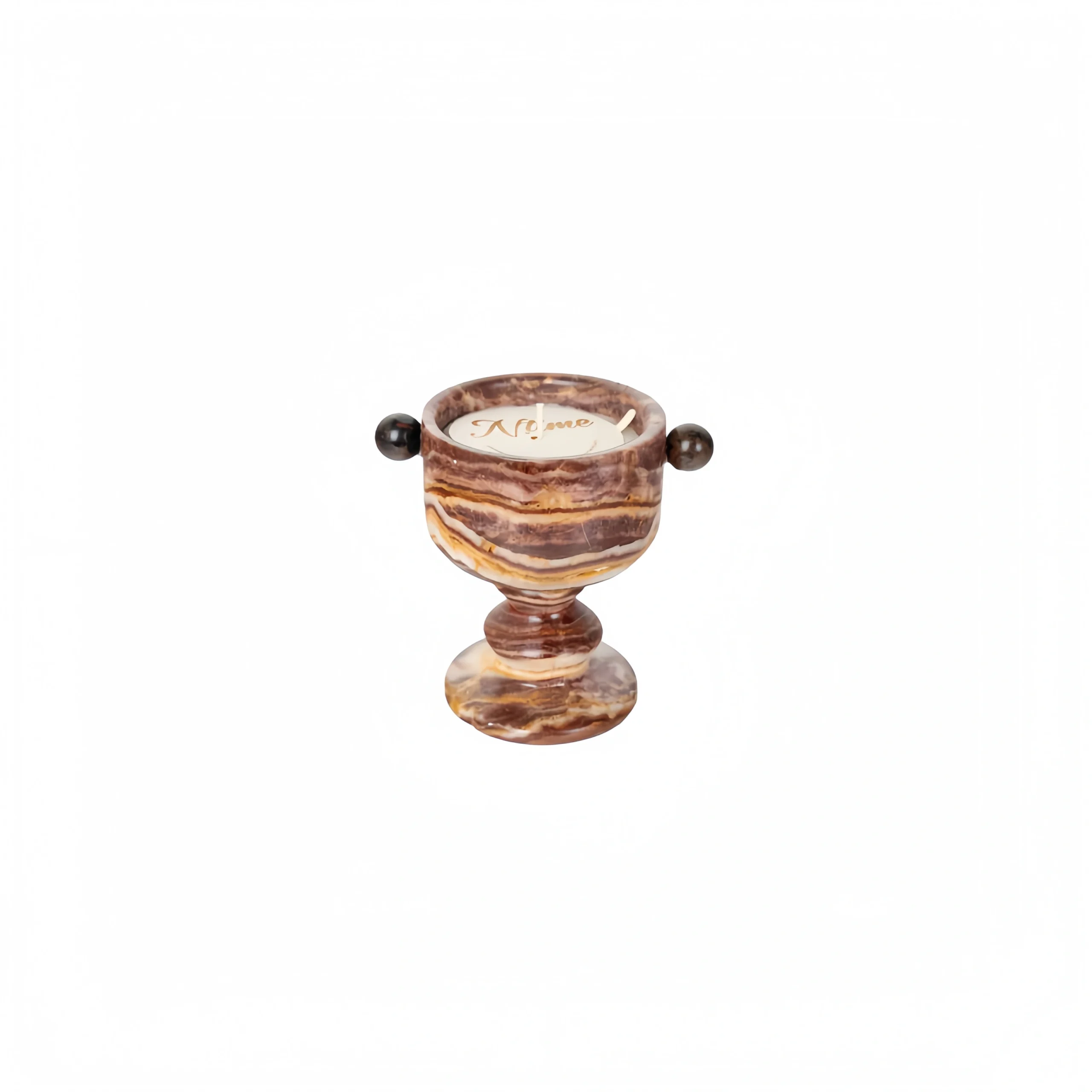 Marble Scented Candle Holder (Brown)