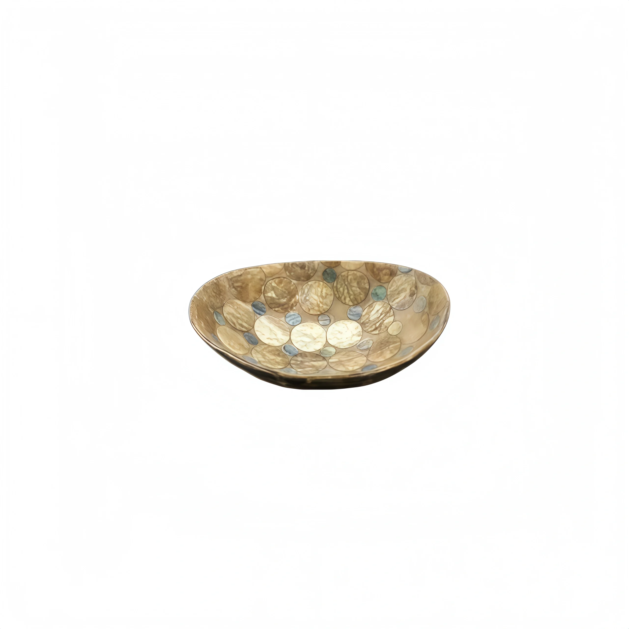 Golden Shell – Oval Polka Dot Butterfly