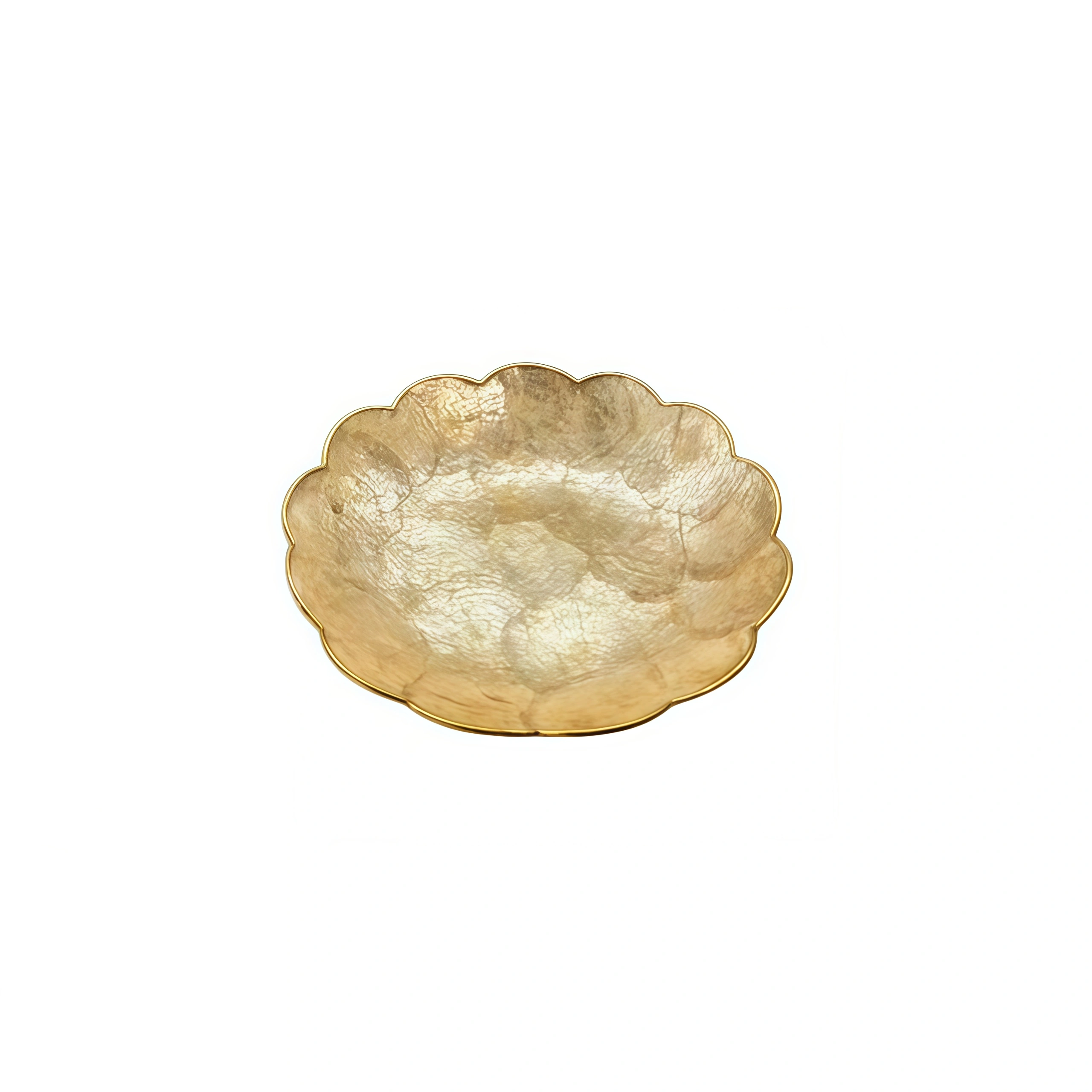 Gold Shell - Imported Gold-Edged Pattern Bowl (Large)