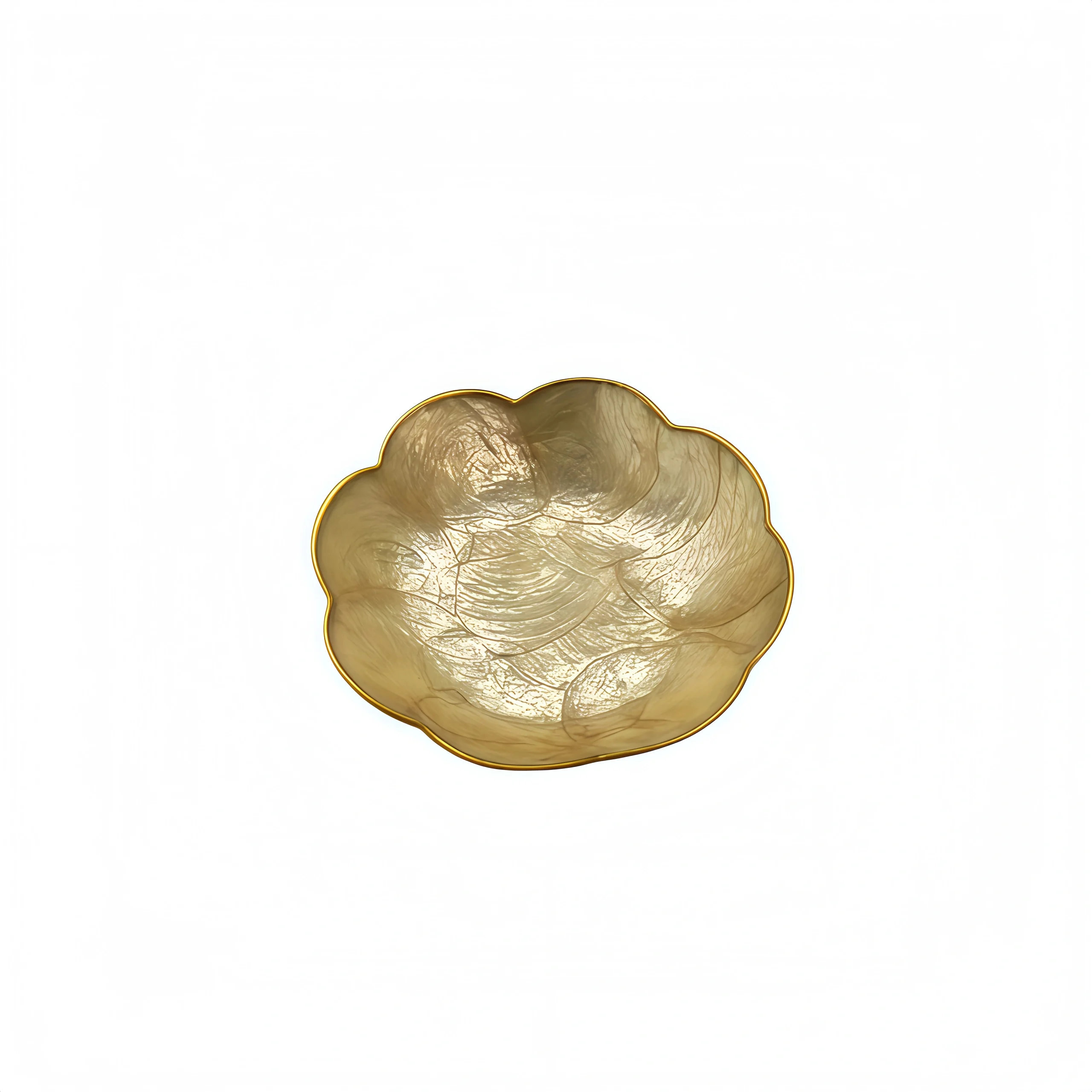 Gold Shell - Imported Gold-Edged Pattern Bowl (Small)