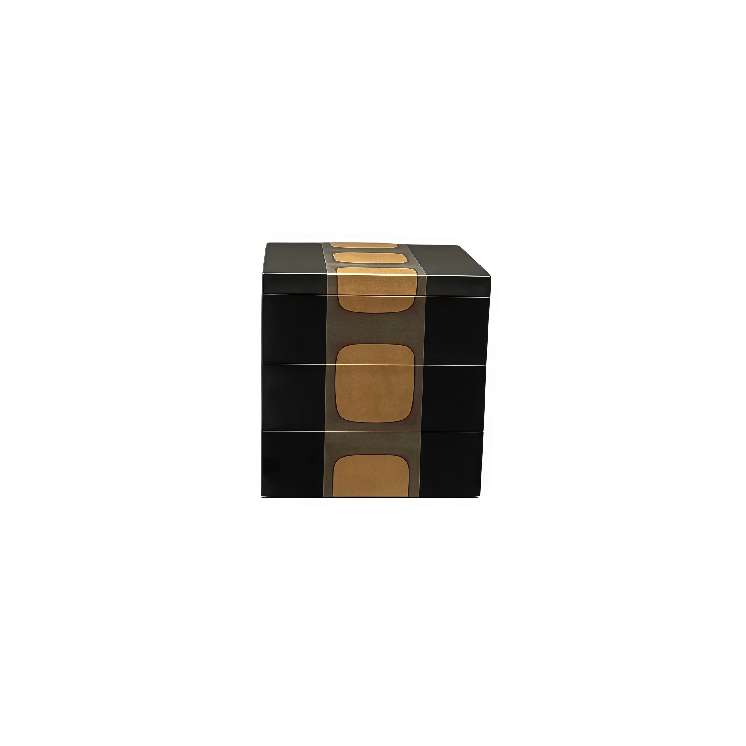 Japanese Lacquer Box Black Small