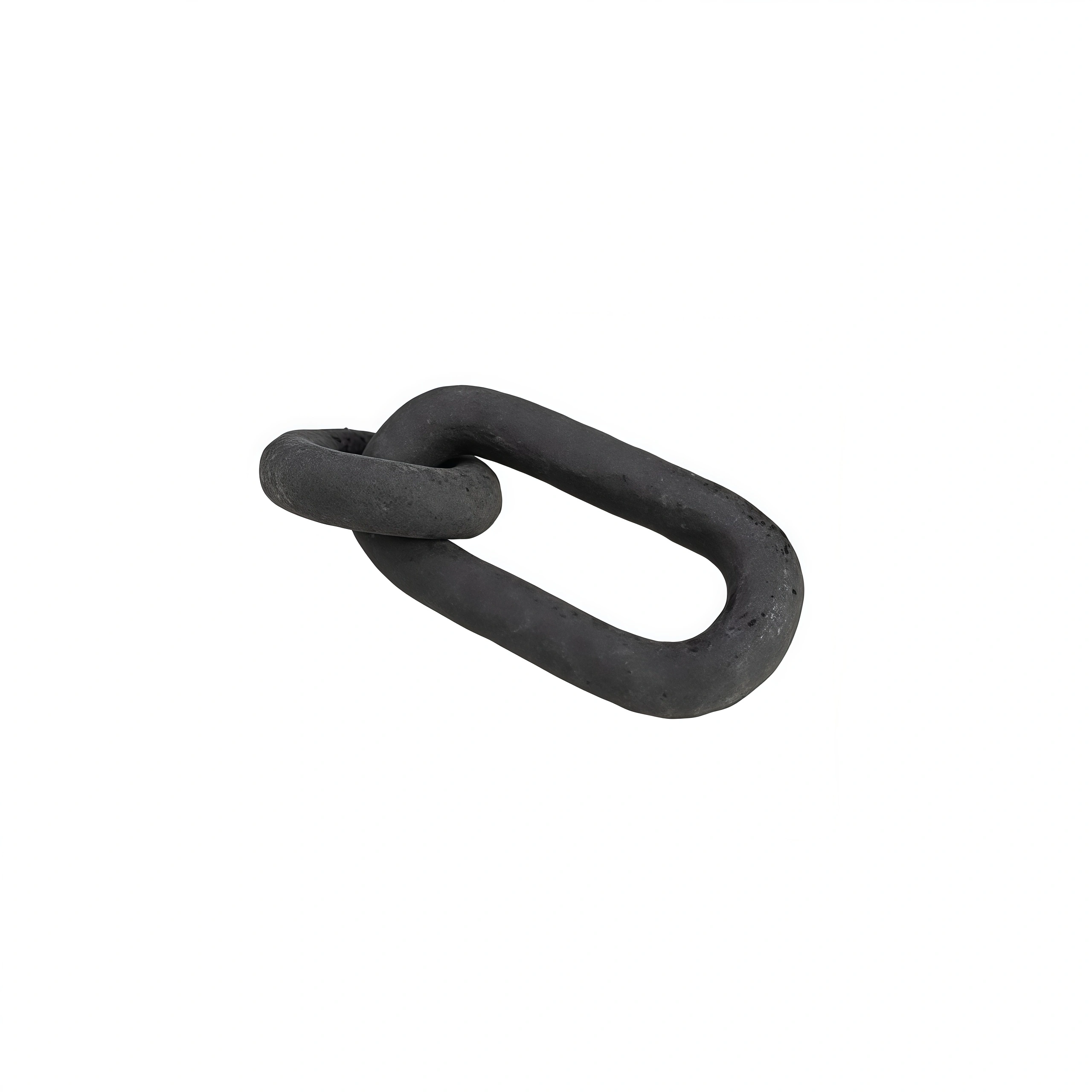Guth Interlocking Rings – Reef Black Ceramic Figurine