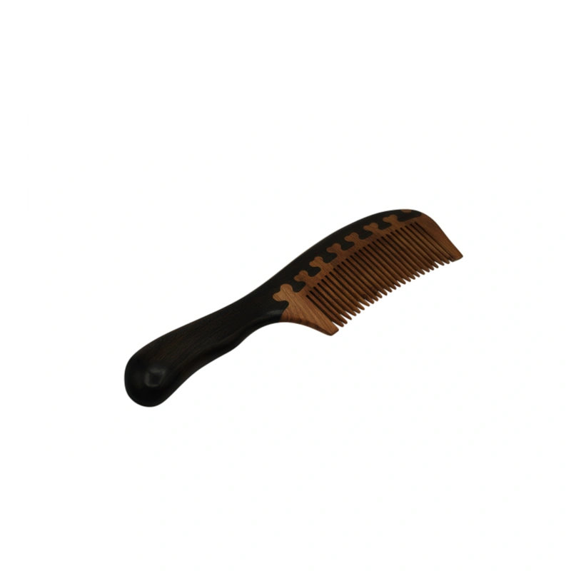 Zitan Long-Handled Wooden Comb