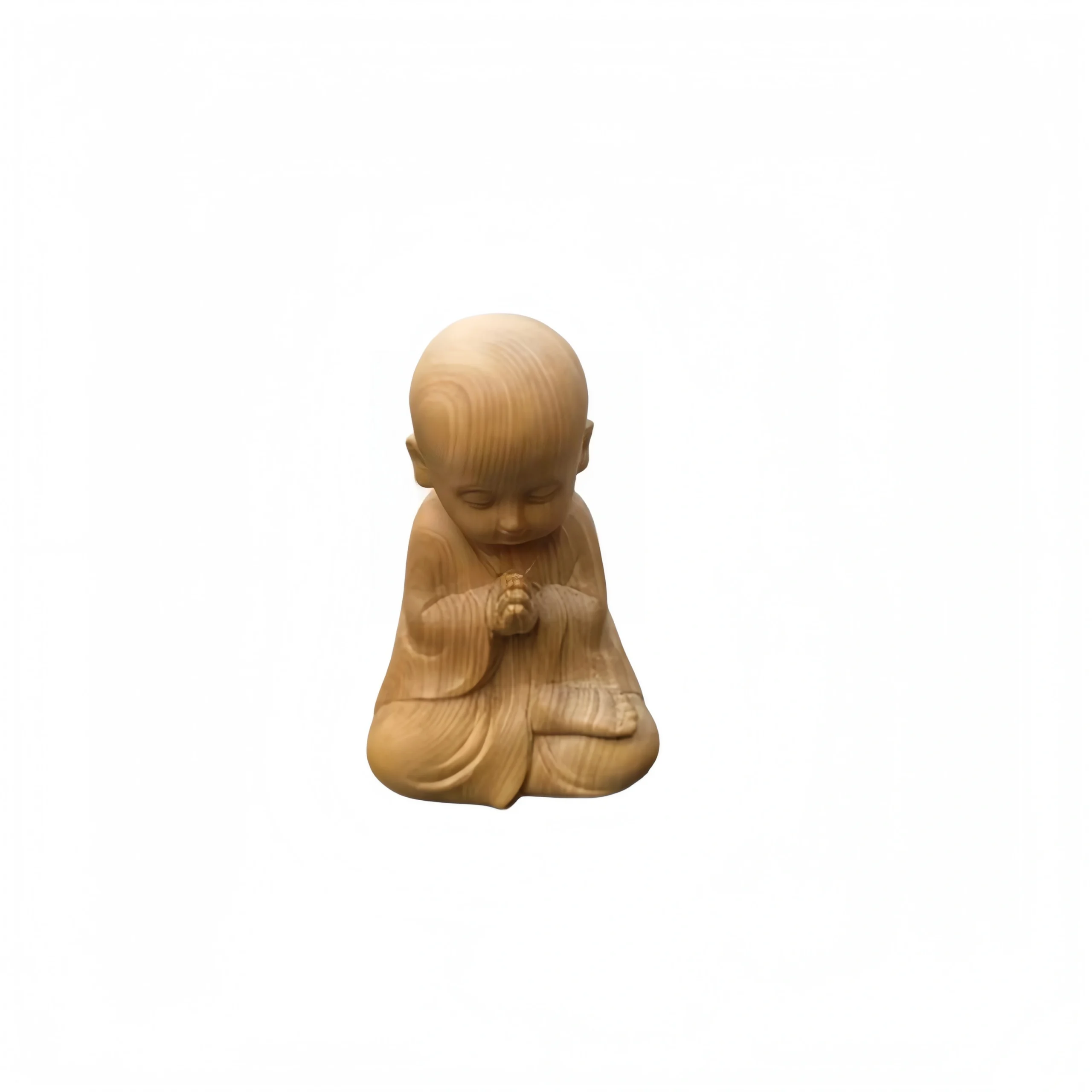 Boxwood Carved Buddha Figurine