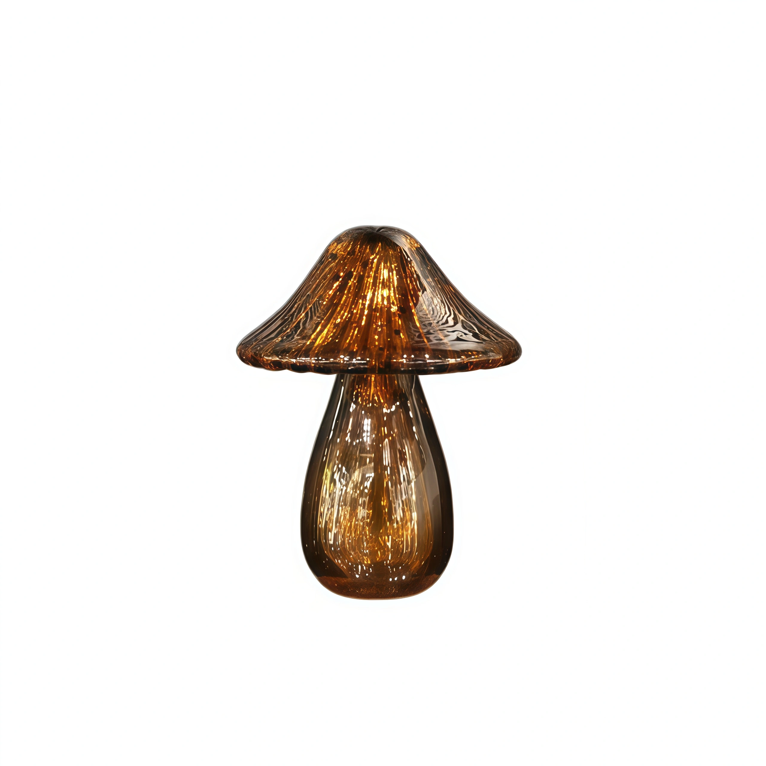 Vintage Glass Mushroom Figurine