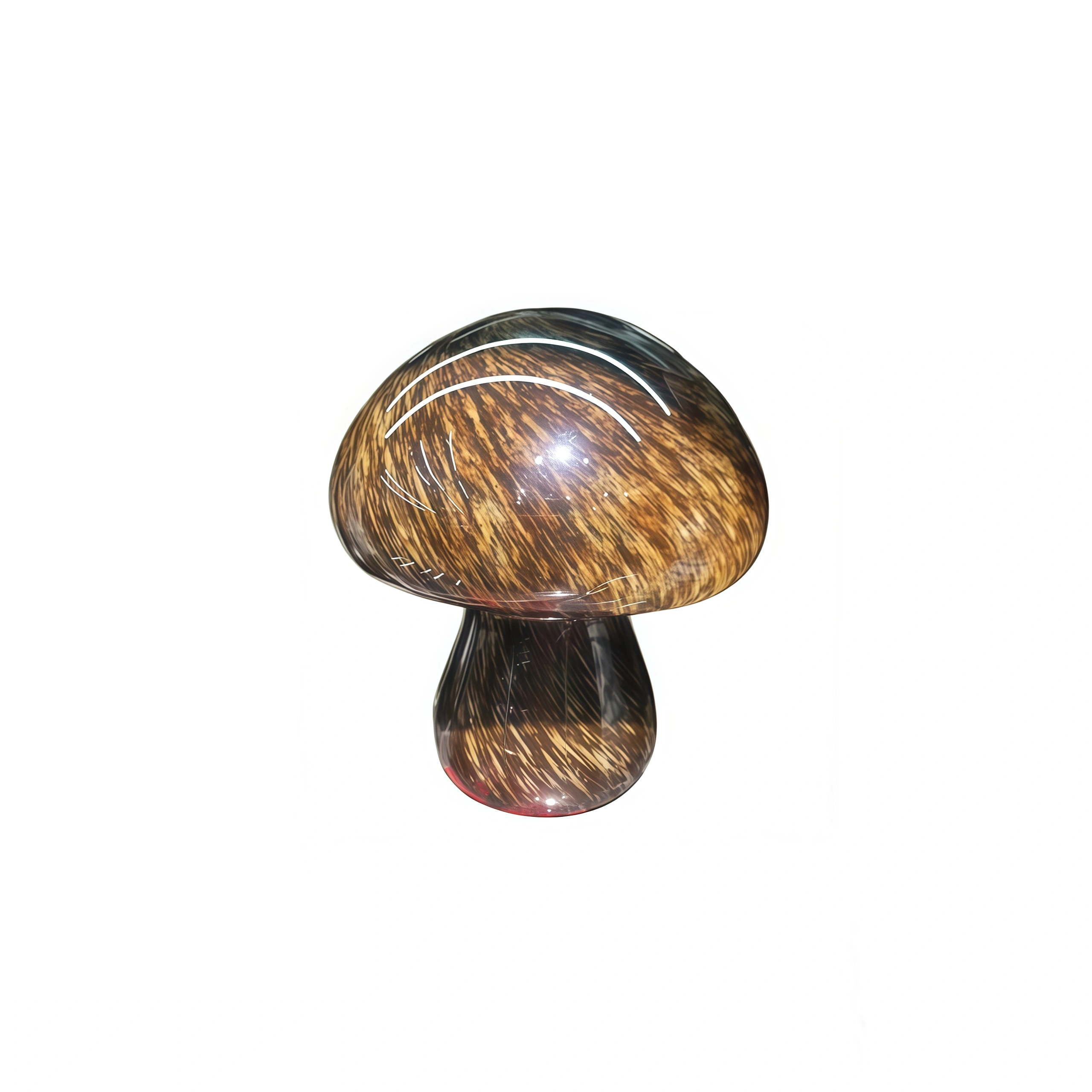 Vintage Old Material Mushroom Figurine - Large Size