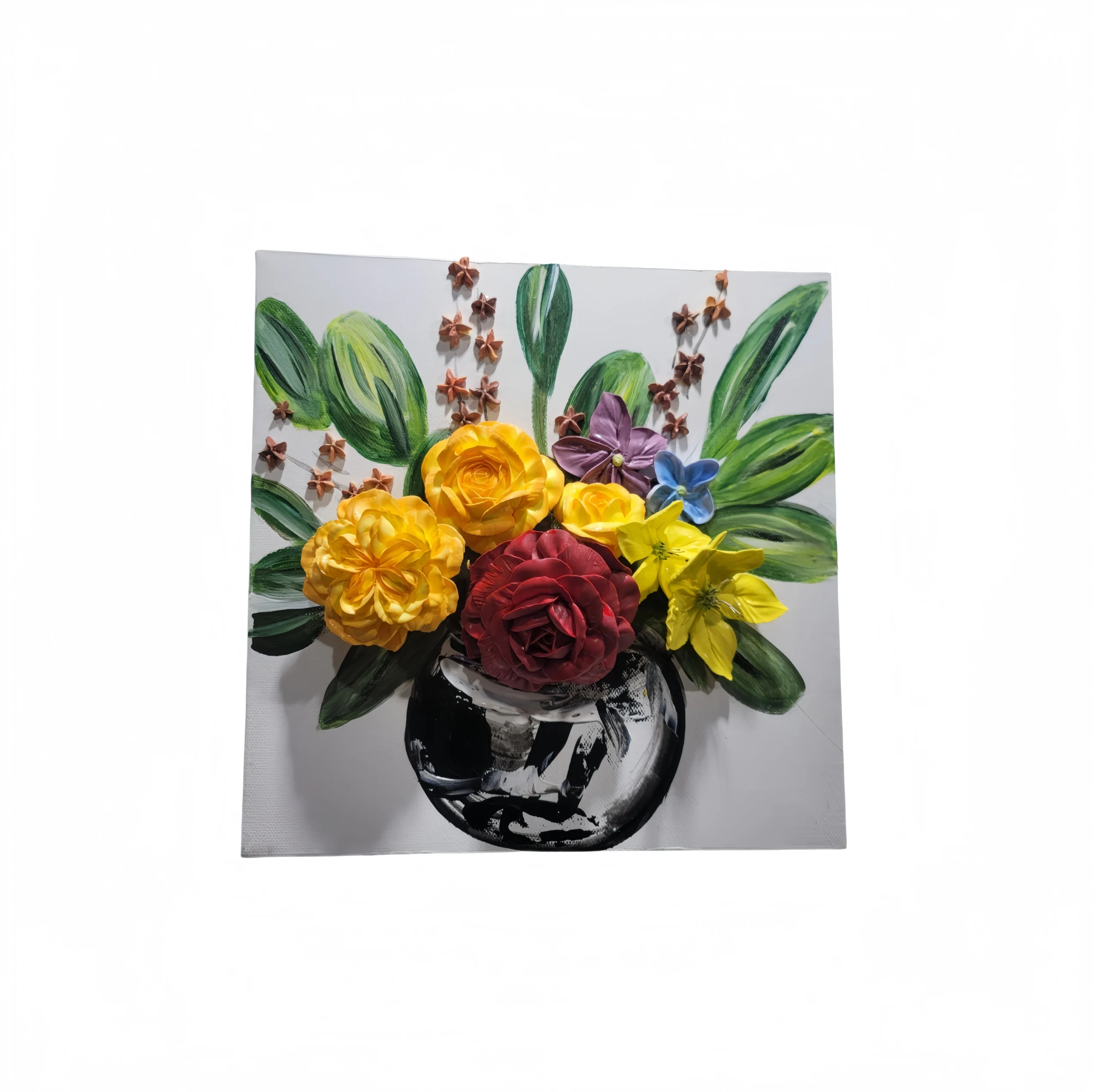 Colorful Bouquet 3D Artwork