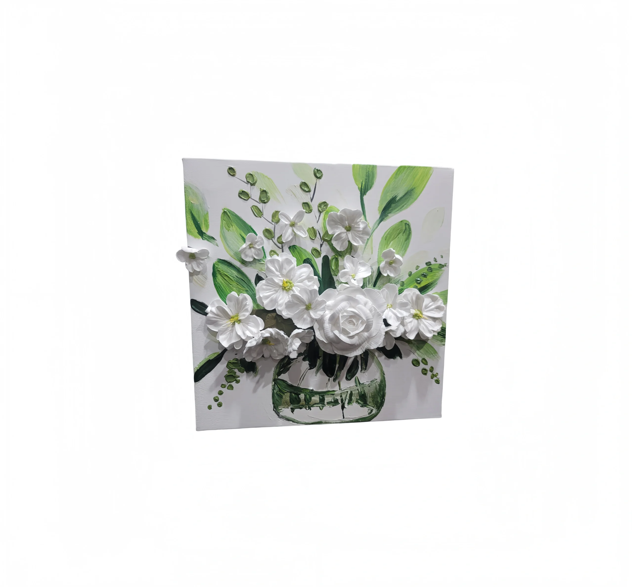 Pure White Bouquet 3D Artwork