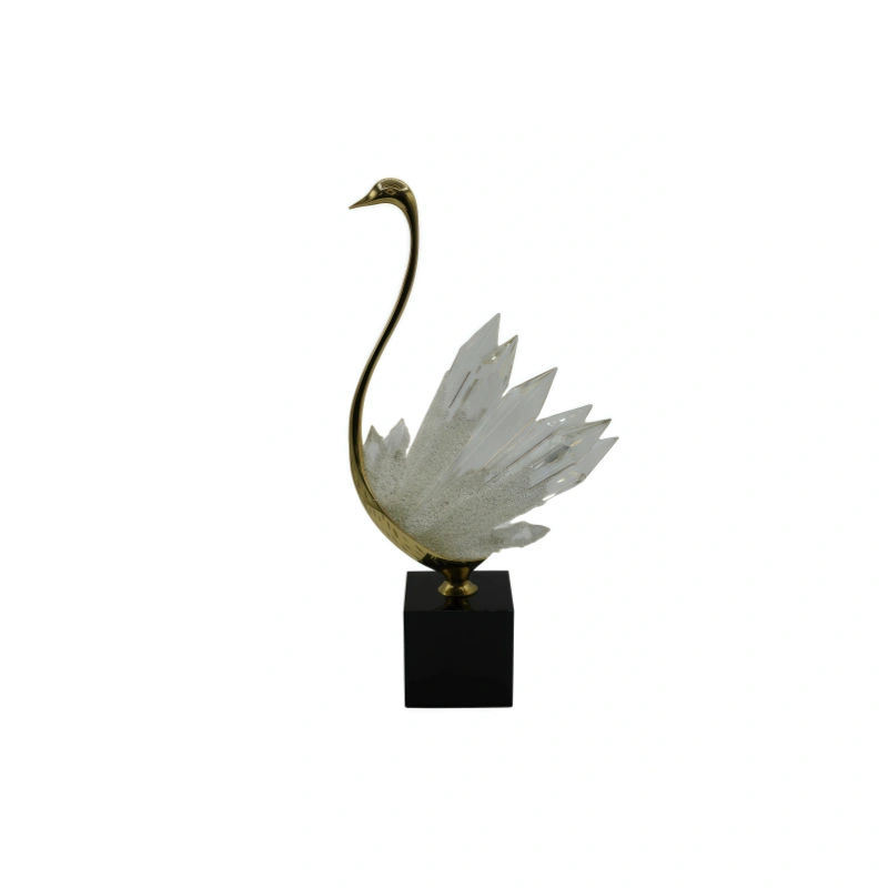 Crystal Autumn Water Swan Small Figurine