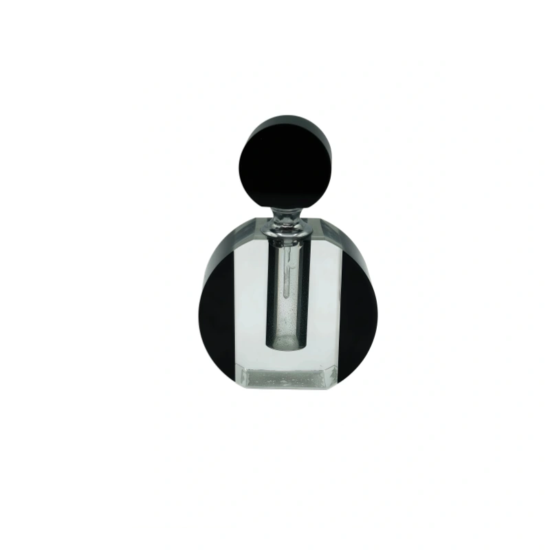 Black and White Split Crystal Perfume Bottle (Small)