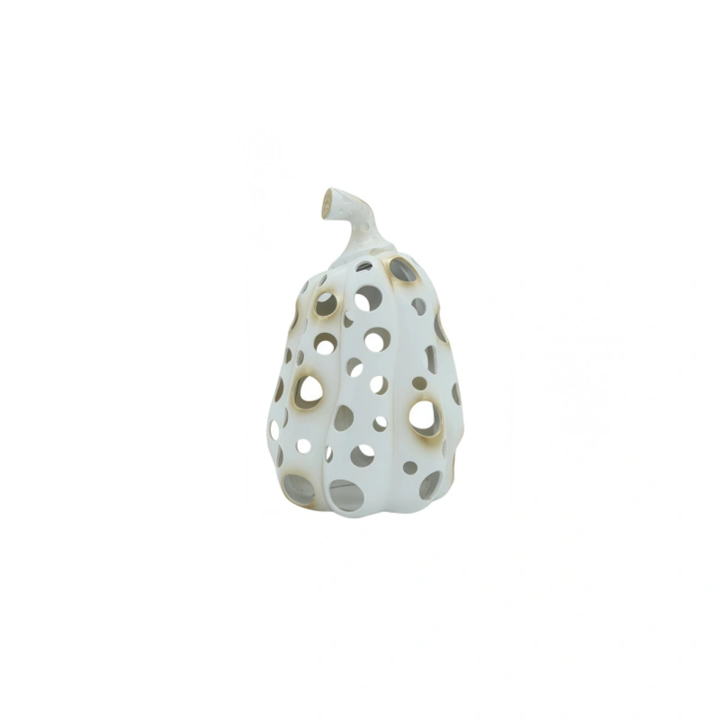 Black and White Hollow Pumpkin – Tall