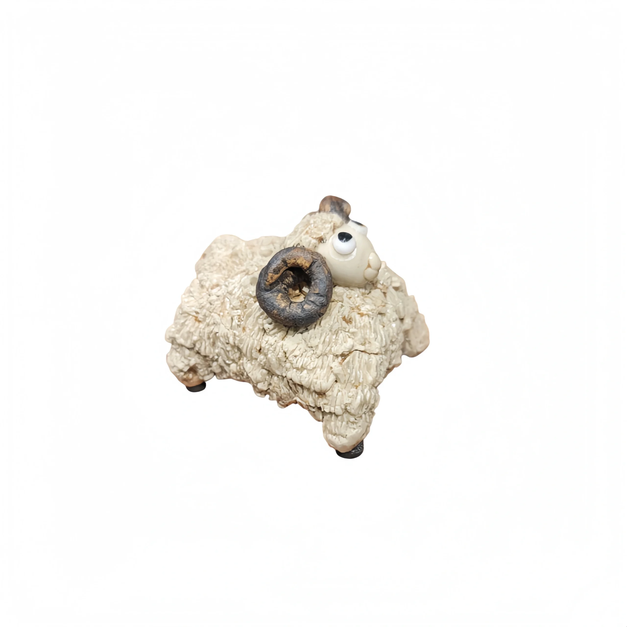 Hand-Sculpted Little Sheep Figurine