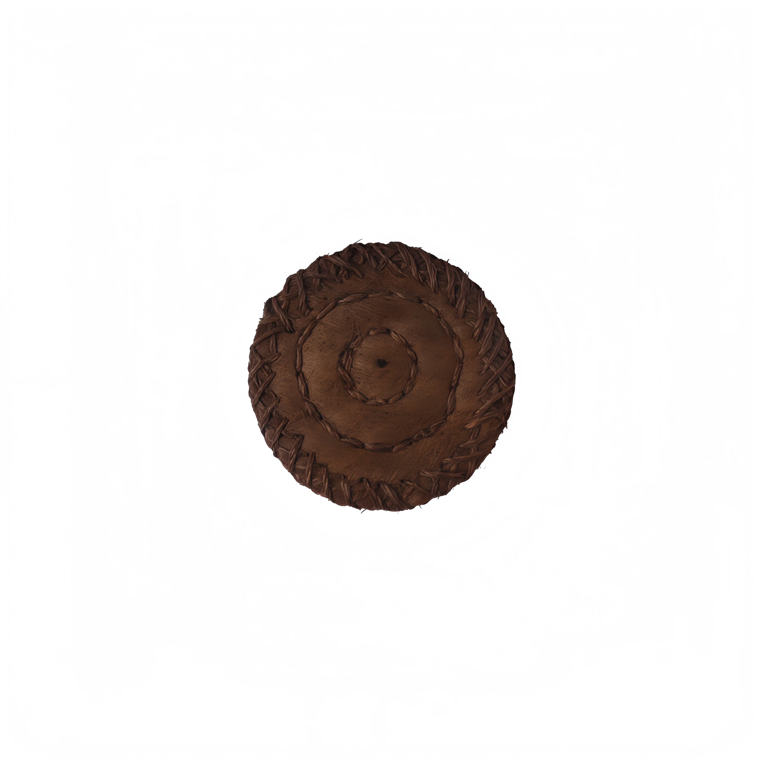 palm-woven cup mat (with edge binding)