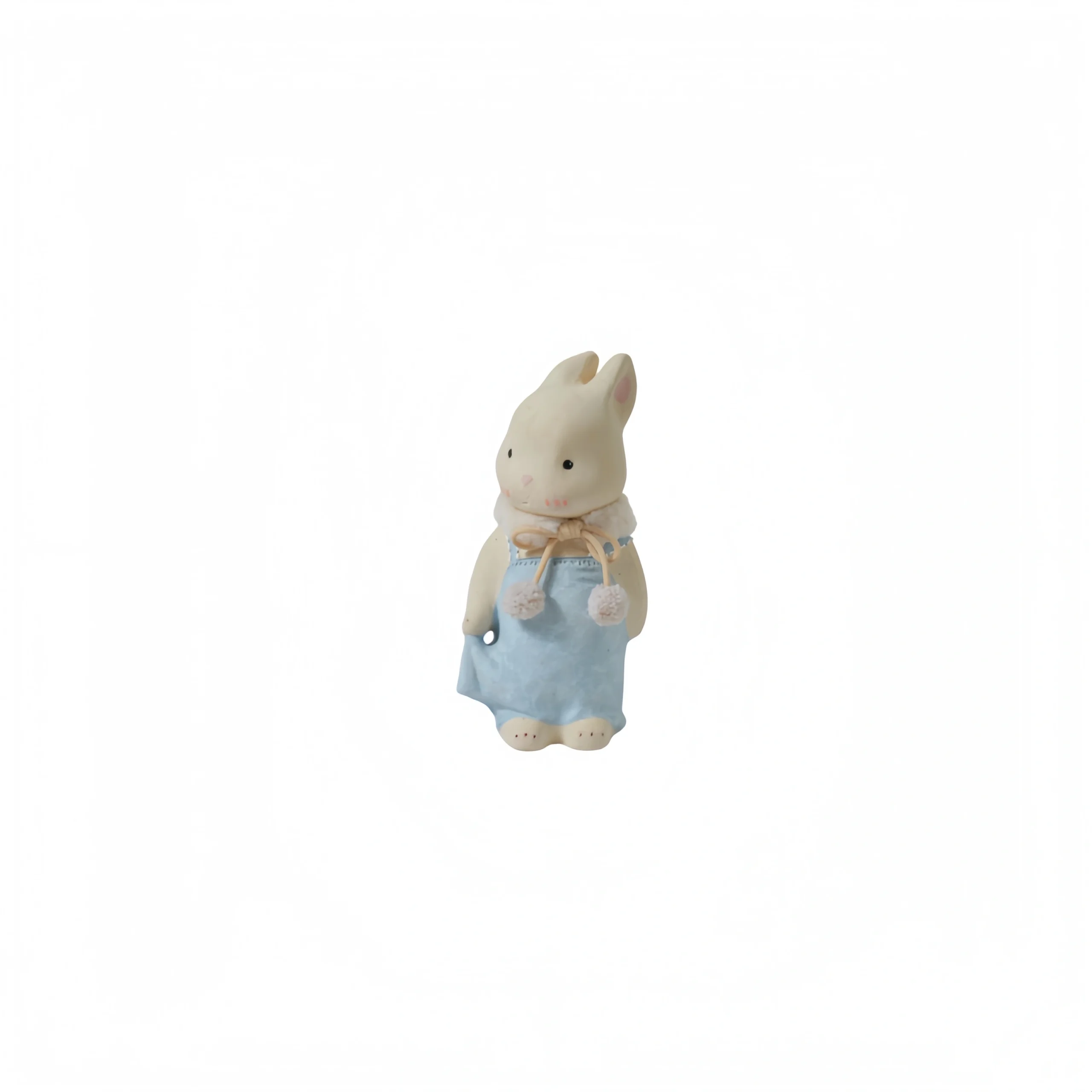Blue-Clothed Little Rabbit Figurine