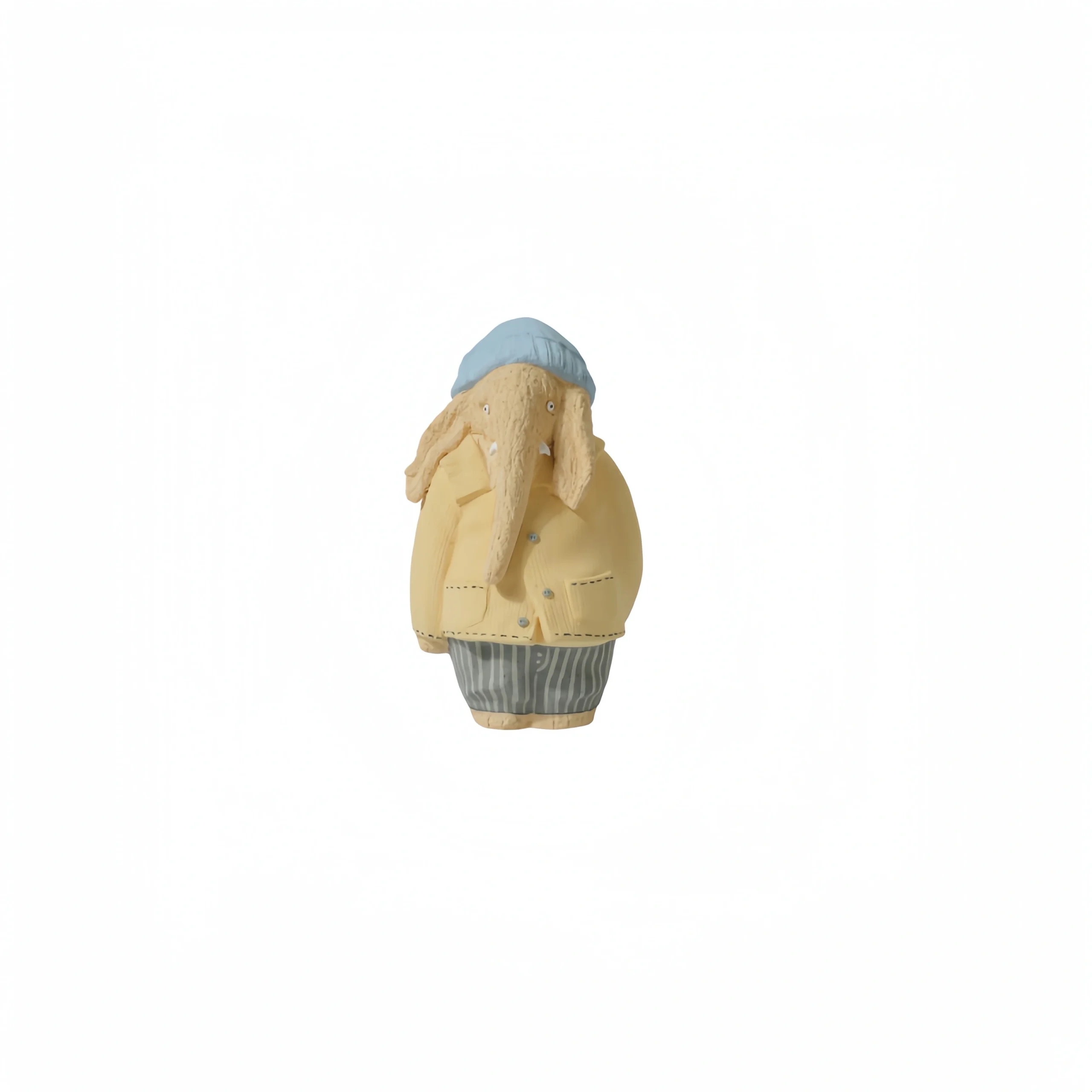 Yellow-Coat Large Elephant Figurine