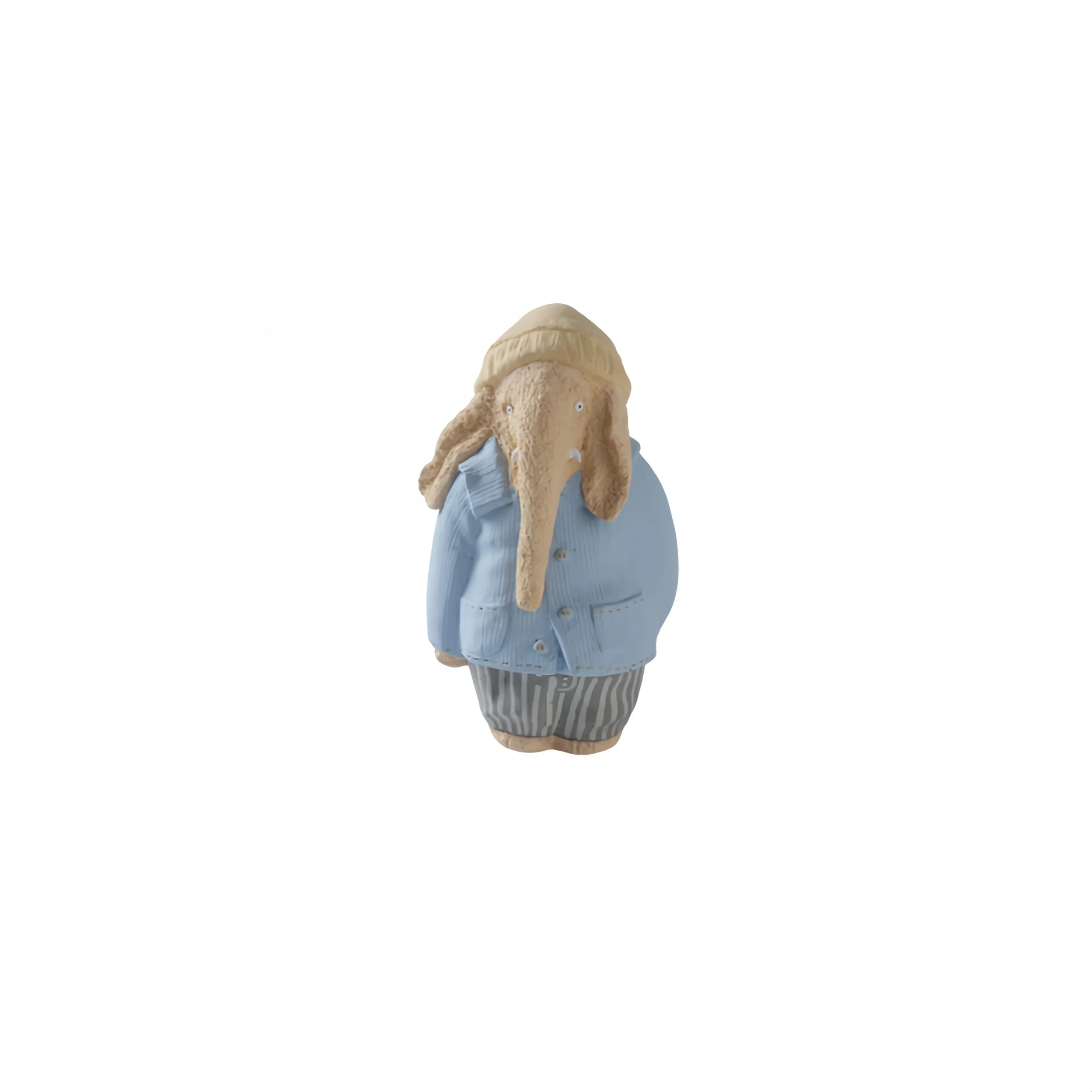 Blue-Coat Large Elephant Figurine