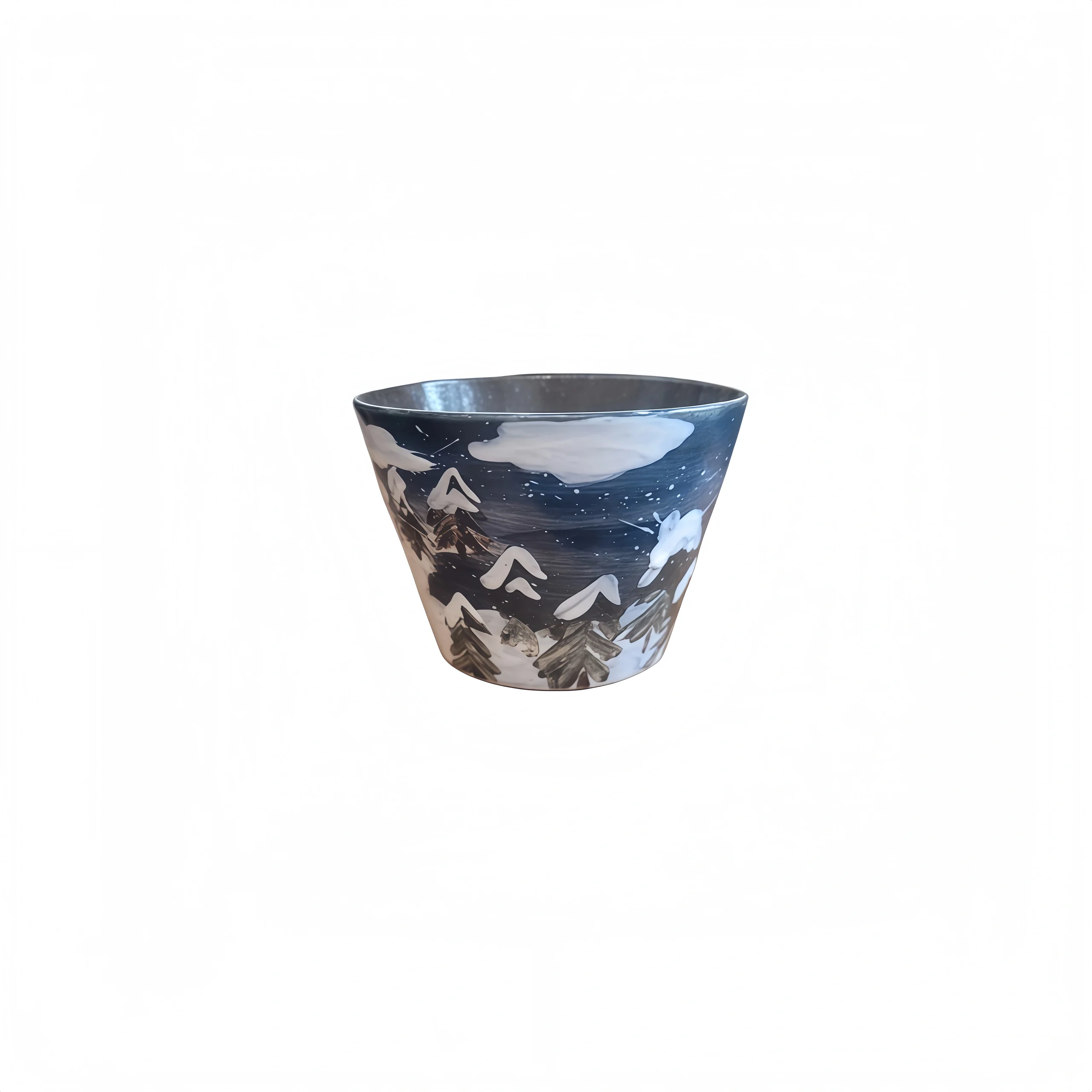 Night Snow Scene Square Cup