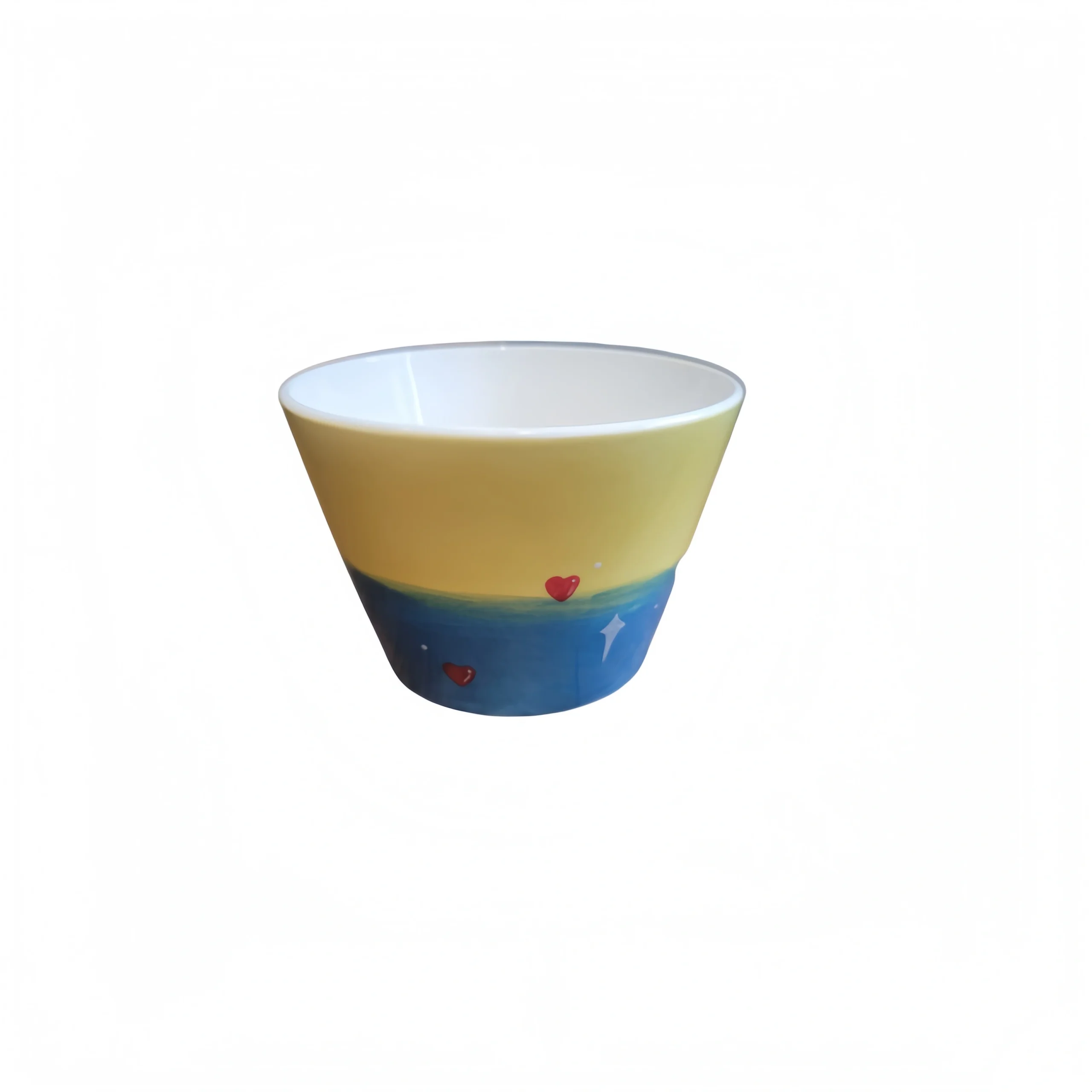 Yellow & Blue Square Cup