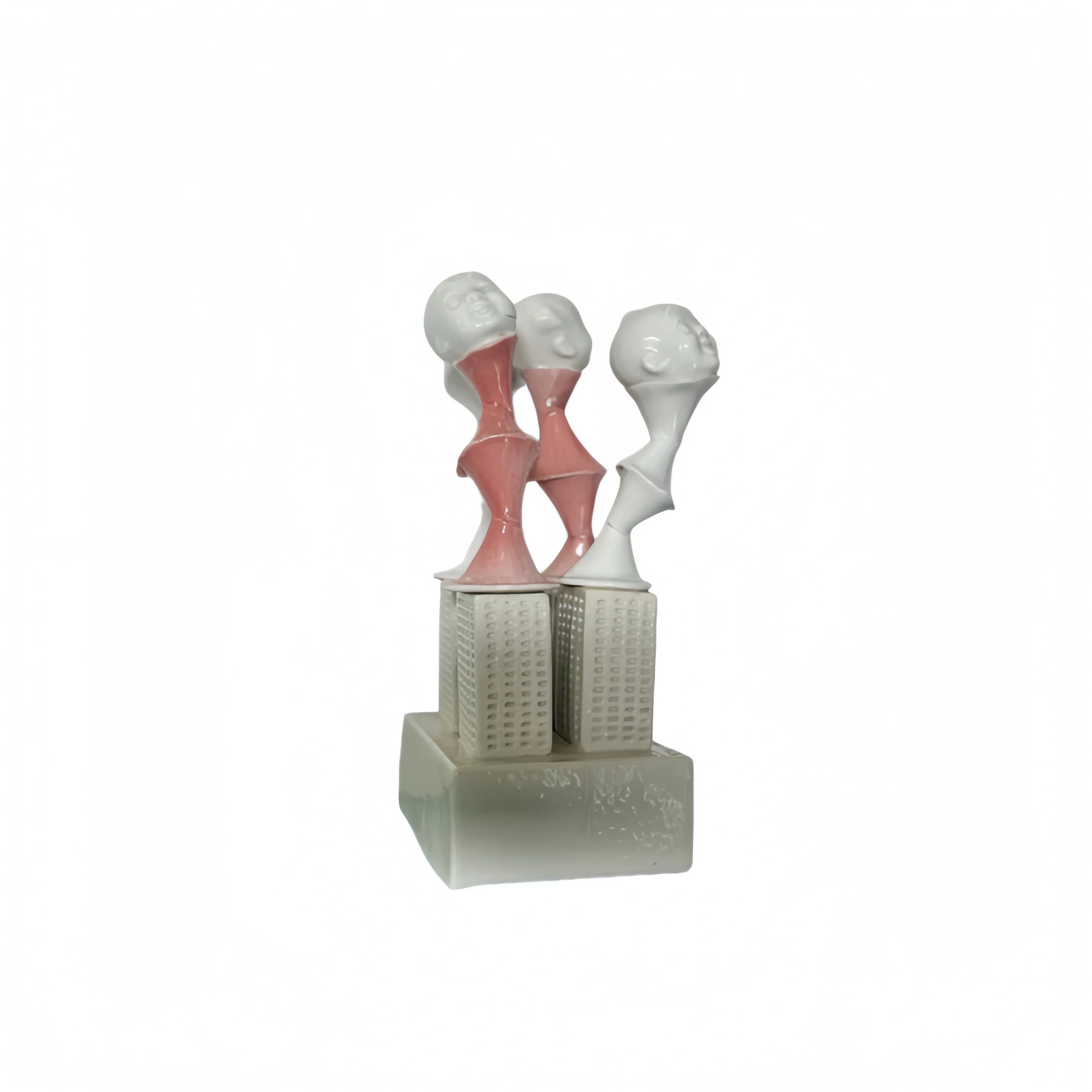 Smiley Face Ceramic Sculpture Ornament