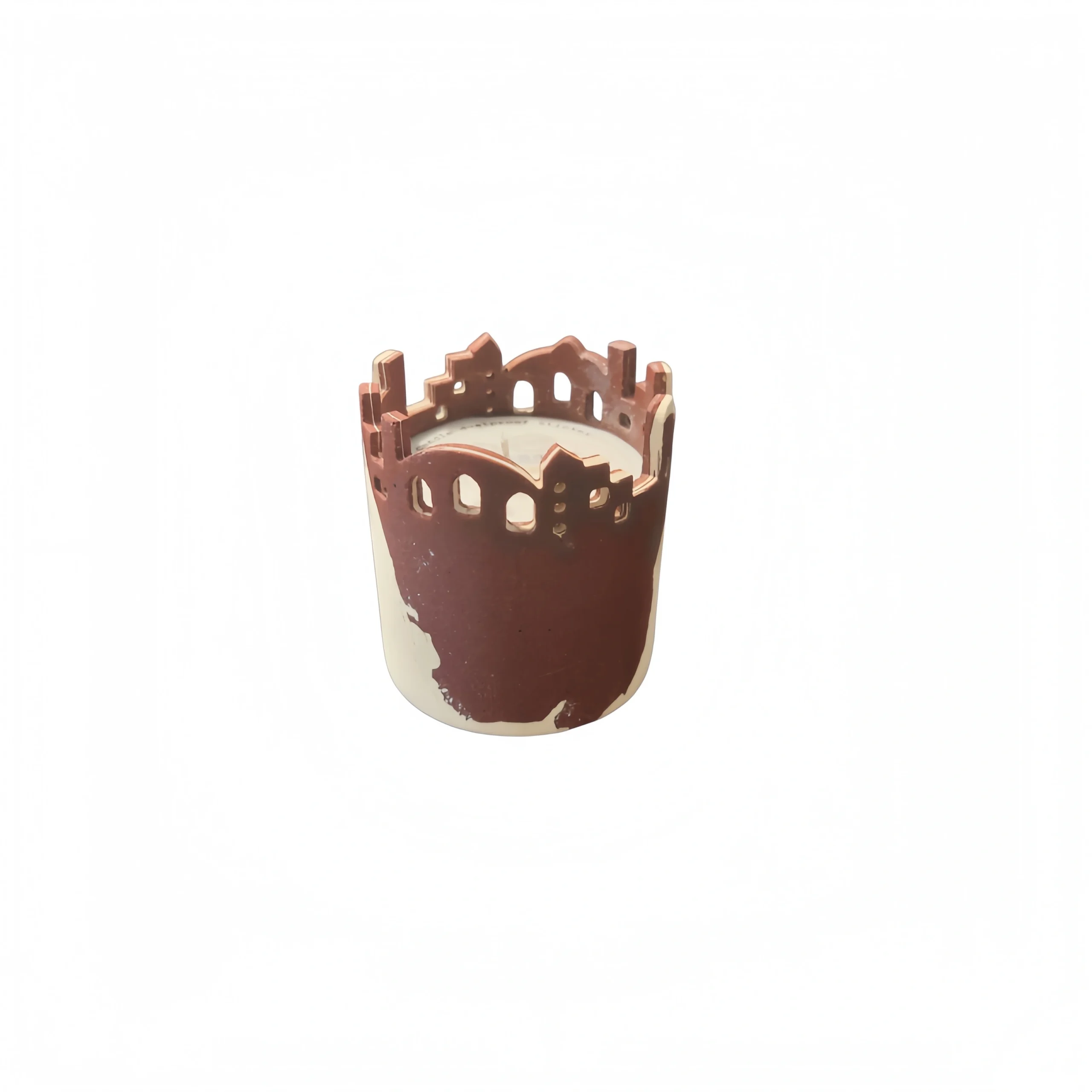 City Red Clay Twisted Pottery Aromatherapy Cup
