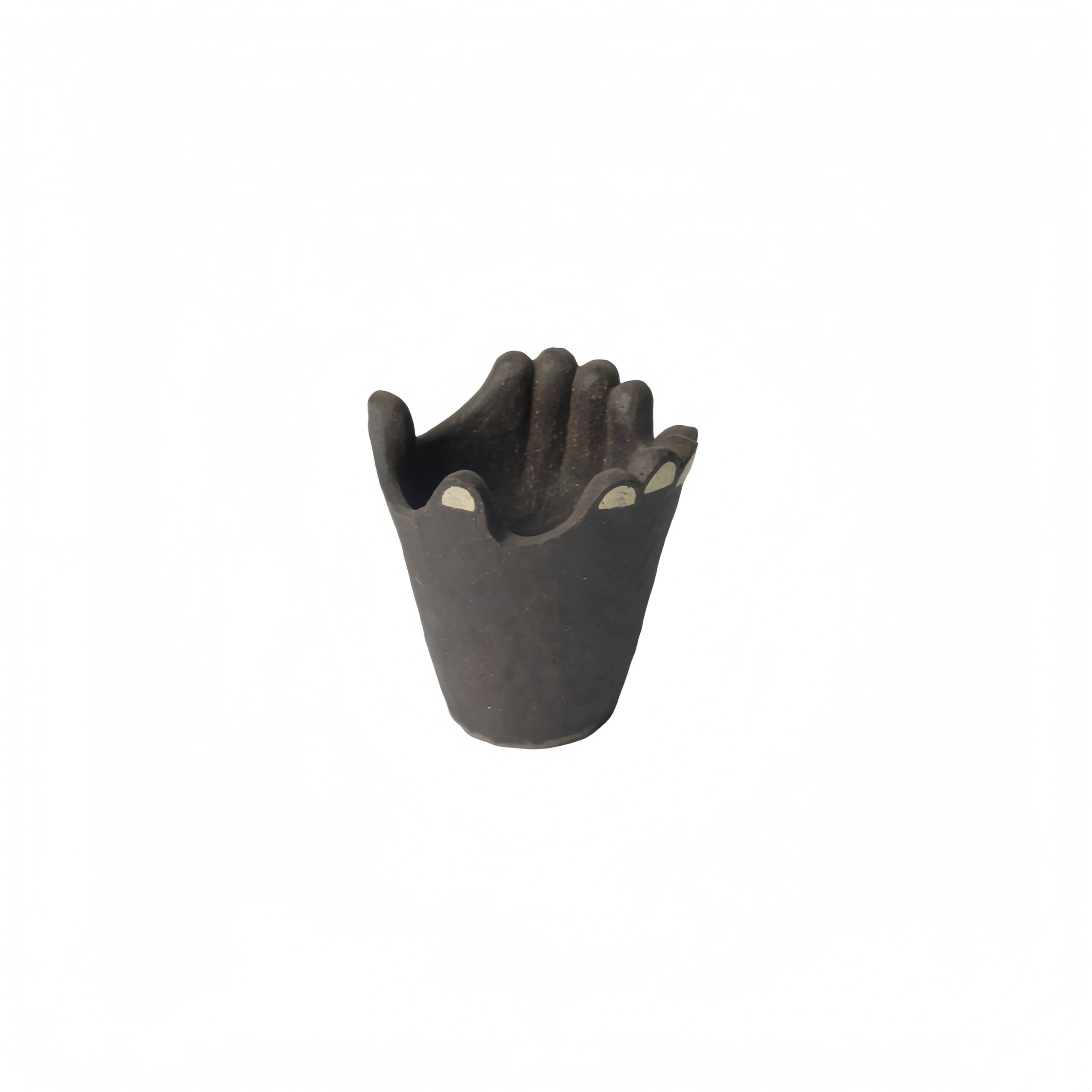 Small Black Hand Wax Cup