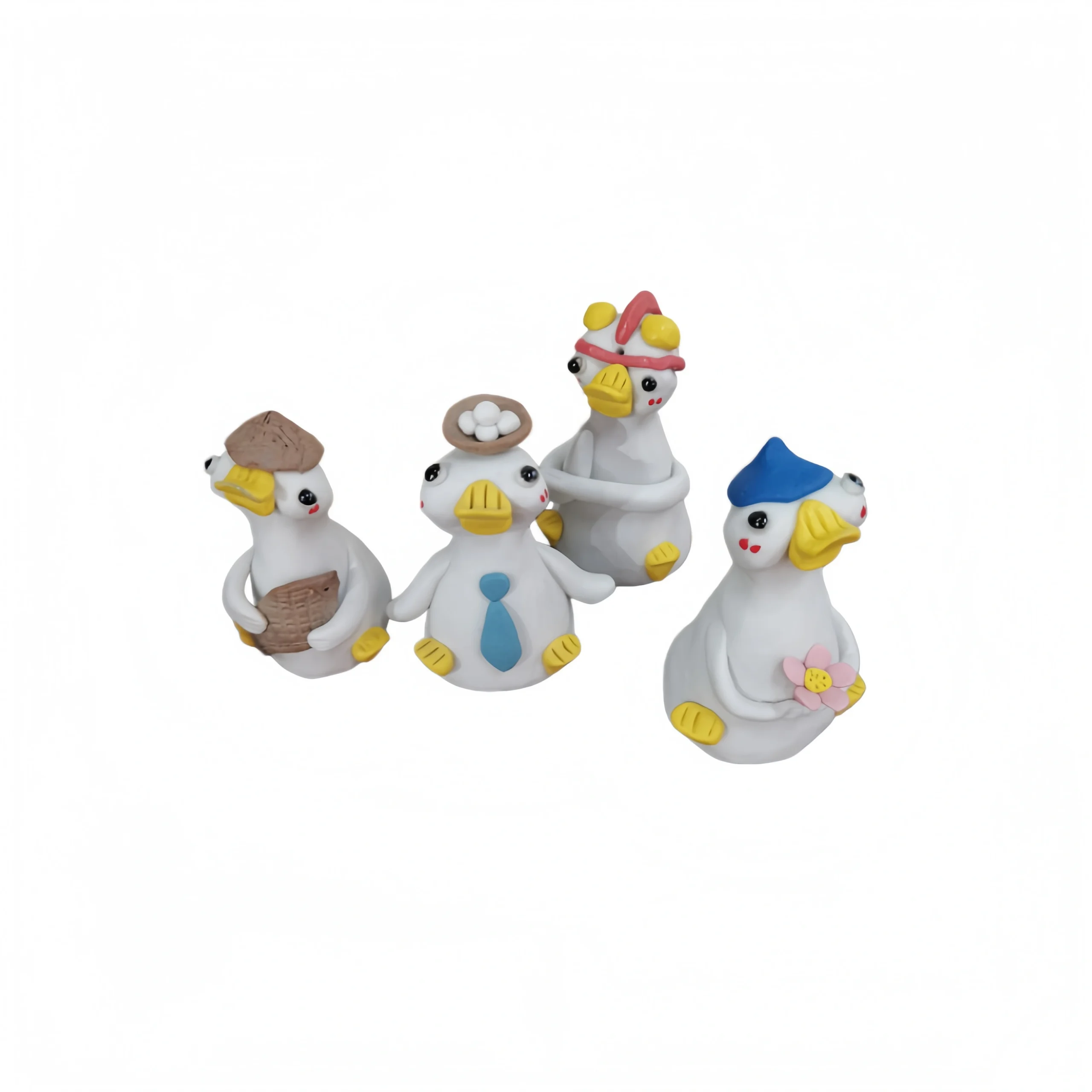 Cartoon Little Duck Ceramic Ornament