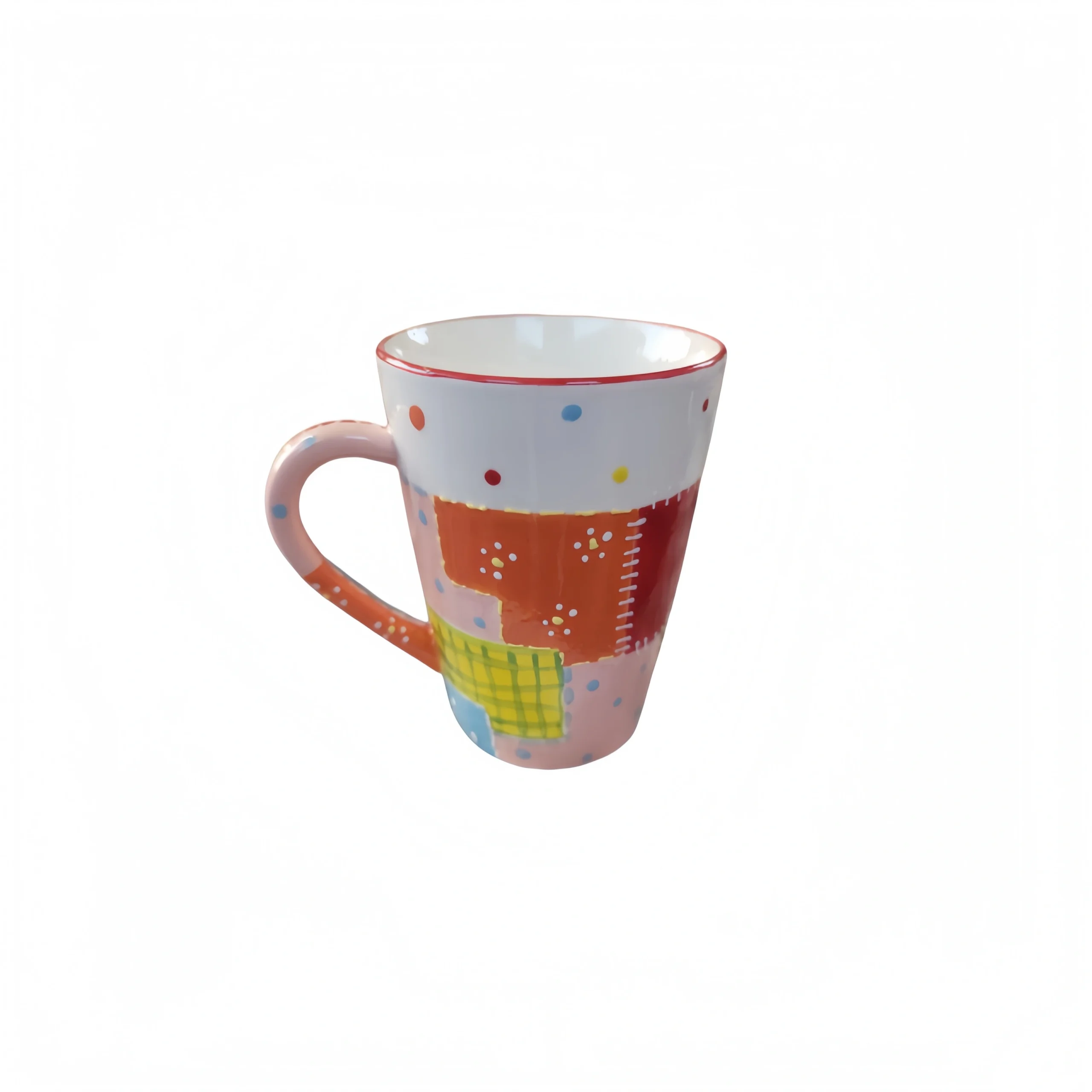 Colorful Tall Open-Rim Mug