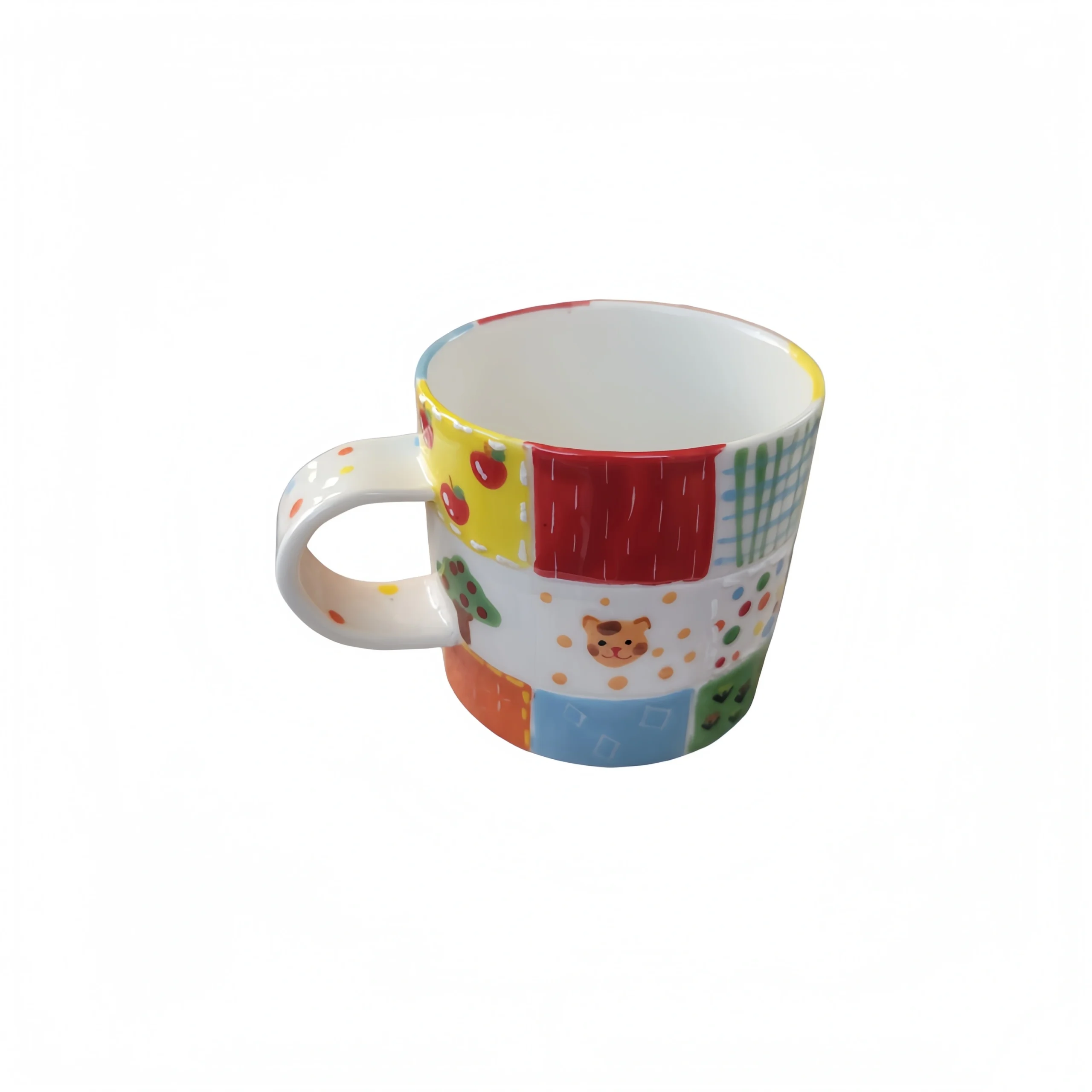 Colorful Thick-Handle Mug