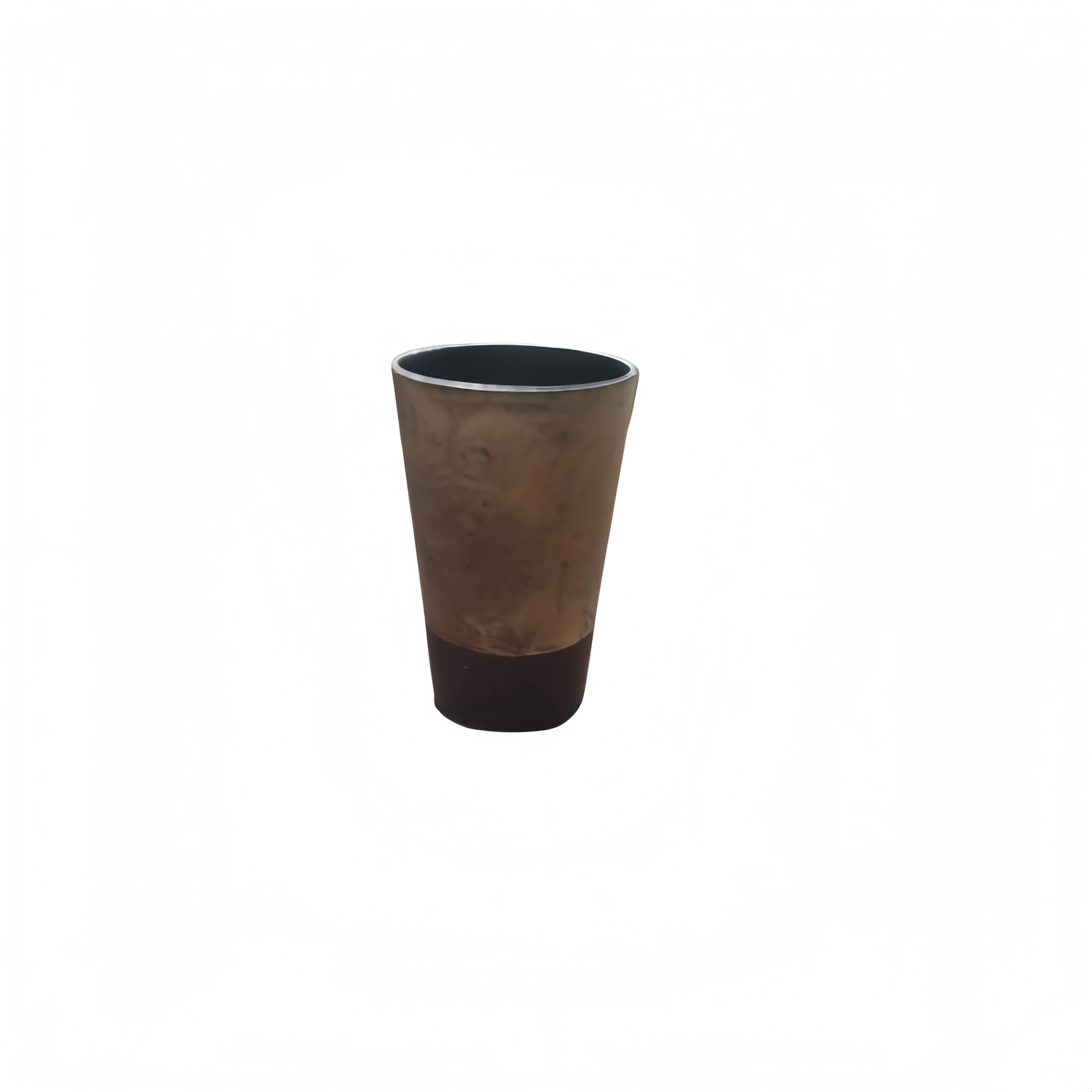 Coarse Ceramic Straight Slanted Belly Cup