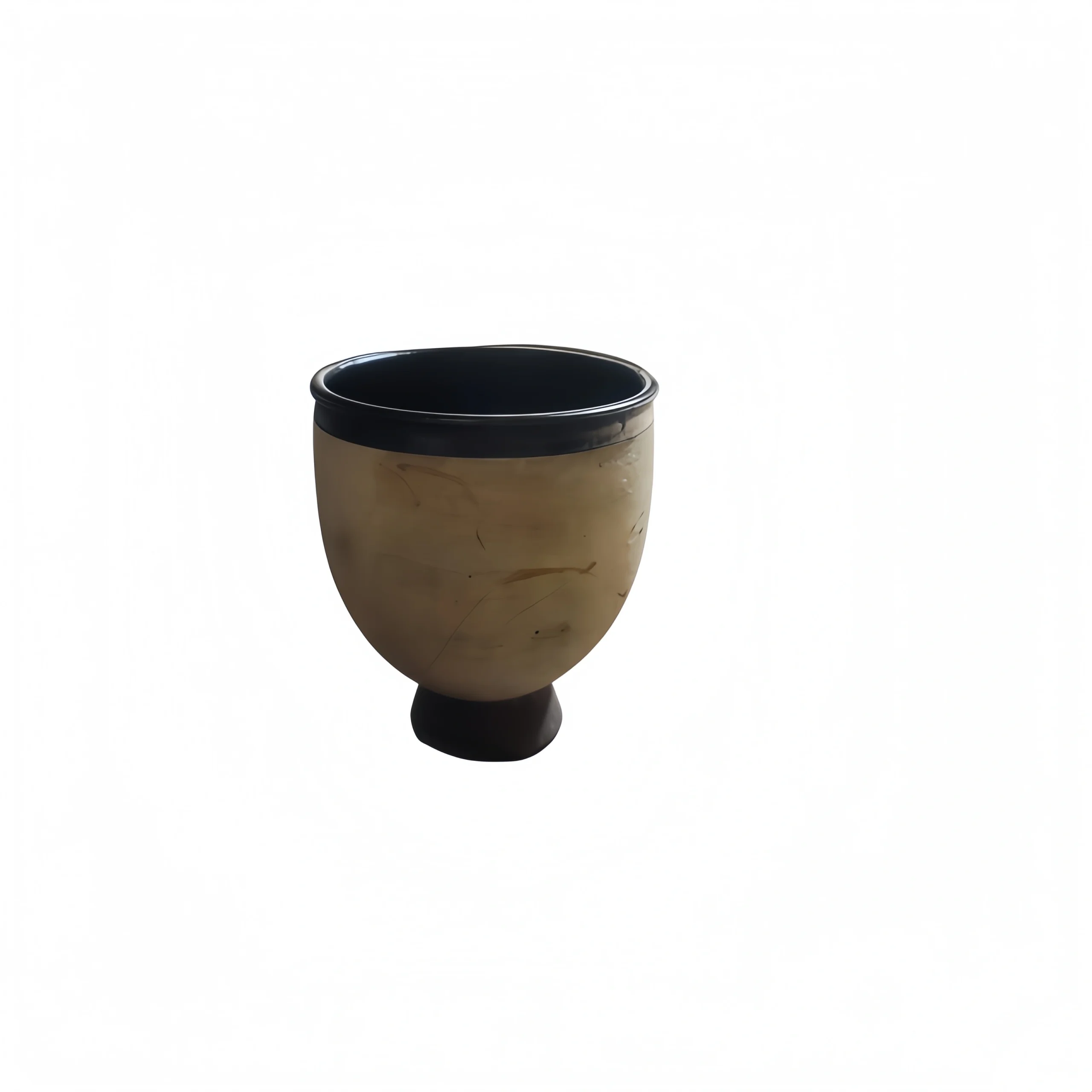 Coarse Ceramic Rounded Belly Cup
